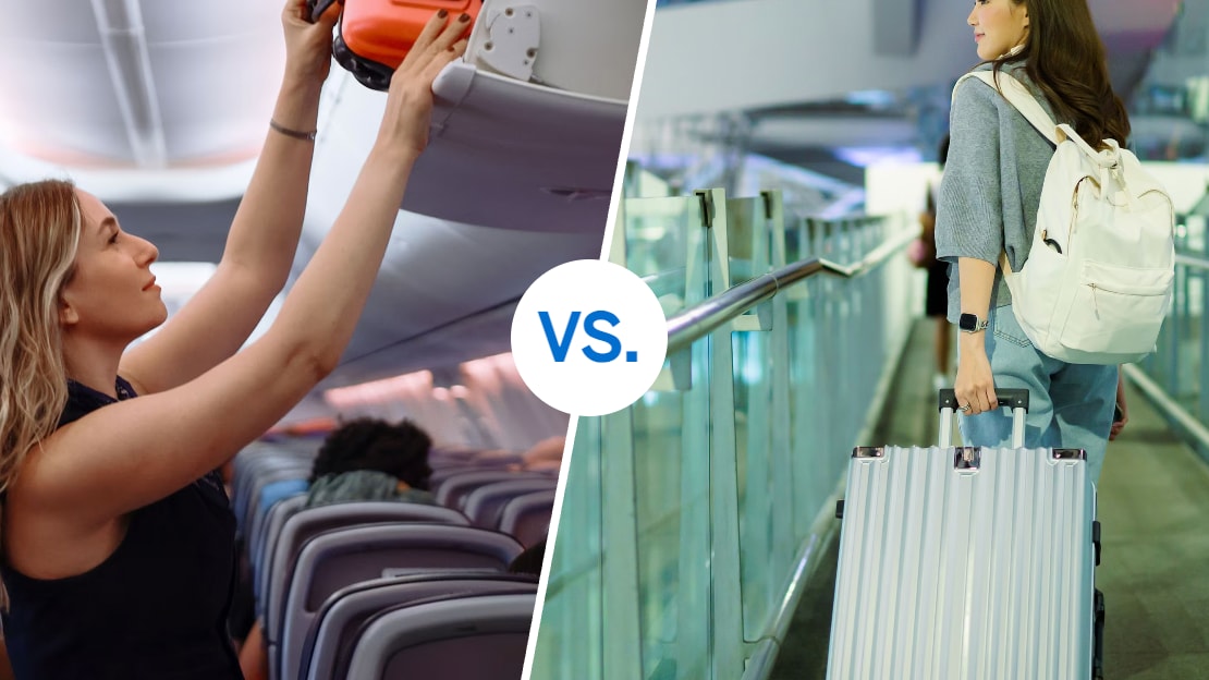 Handgepäck vs Reisekoffer – Amex Perspektivwechsel