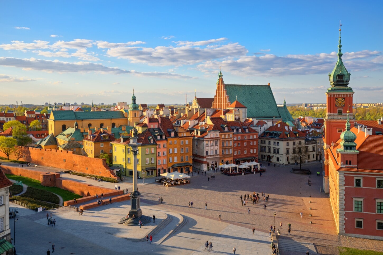 Blick auf die Altstadt von Warschau Blick auf die Altstadt von Warschau
