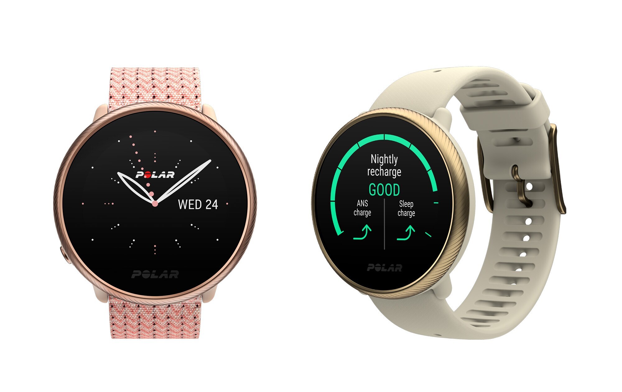 Zwei Armbanduhren mit Digitalanzeige