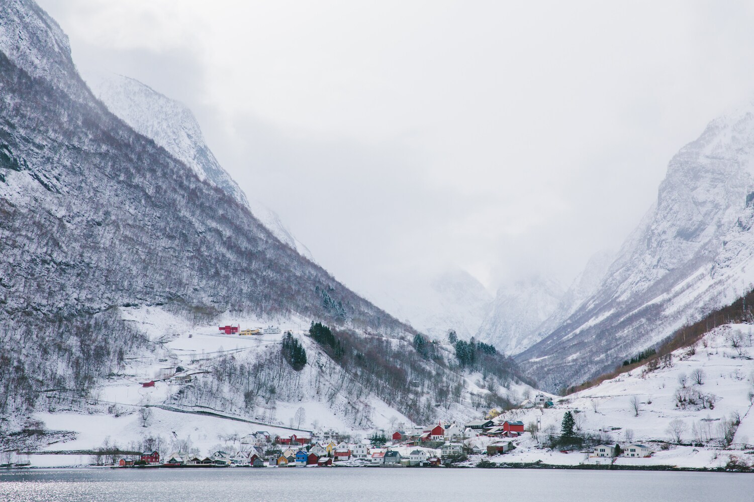 Nærøyfjord im Winter