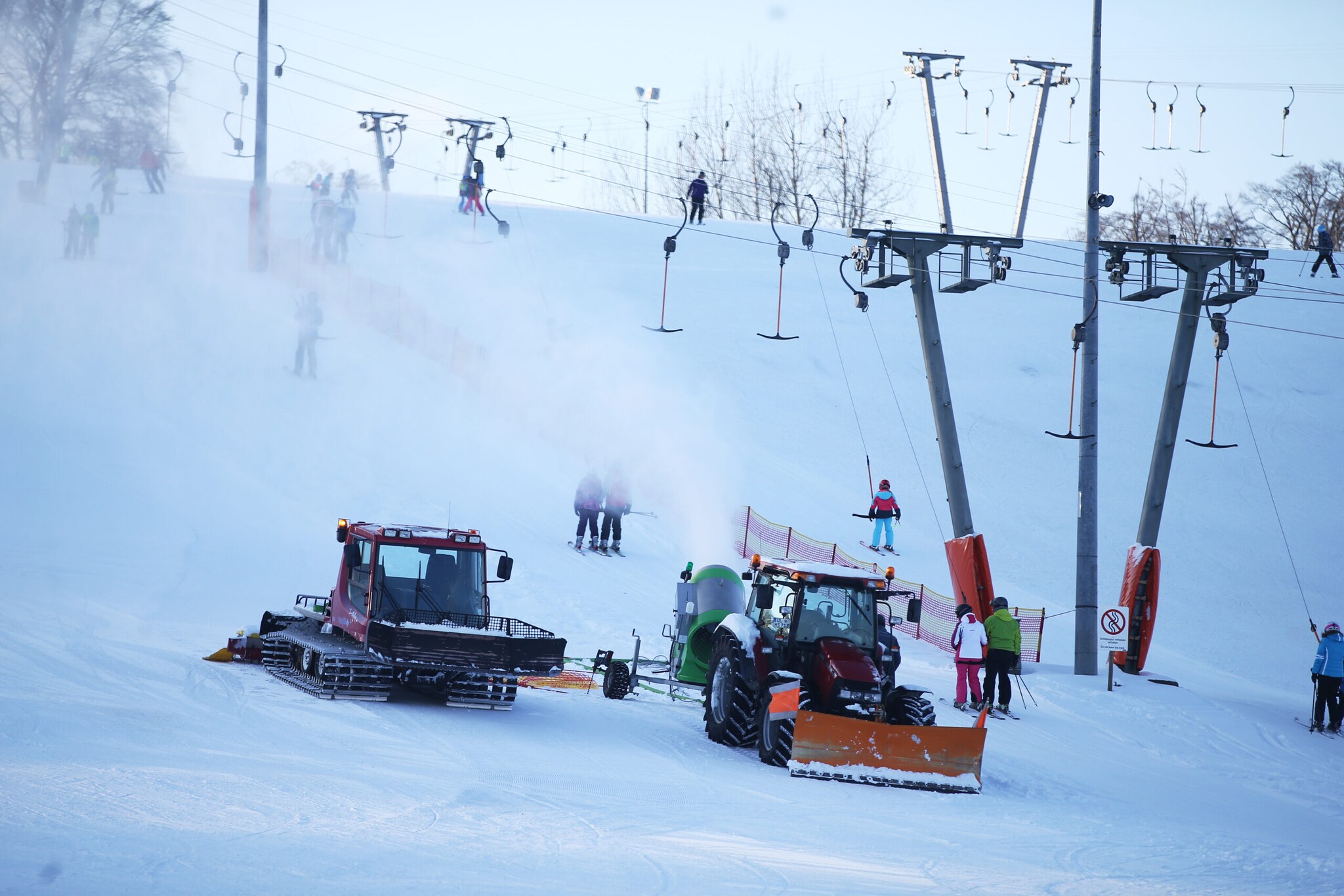 Winterbetrieb am Skilift Donnstetten