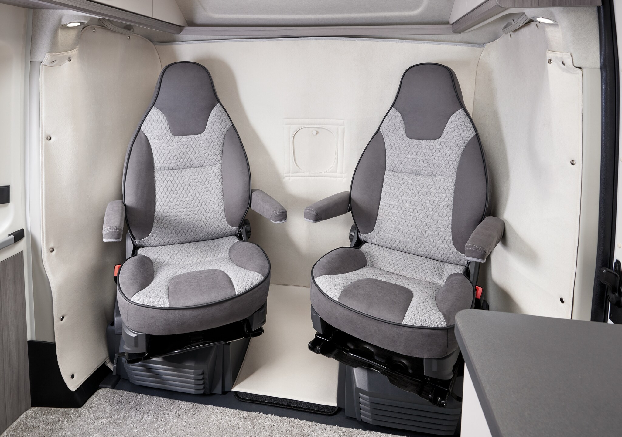 Der Innenraum eines Wohnmobils