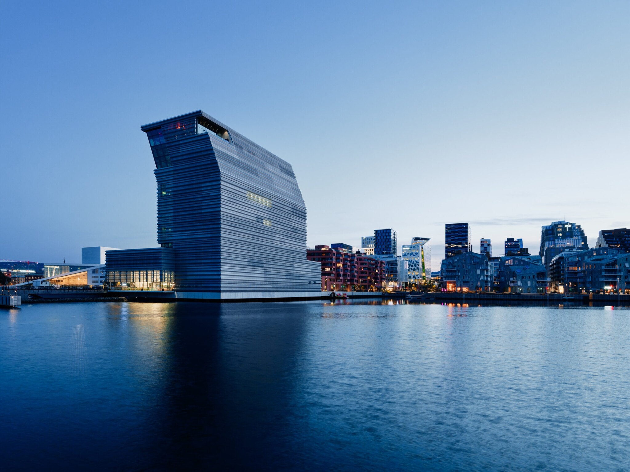 Blick auf das Munch-Museum in Oslo Blick auf das Munch-Museum in Oslo
