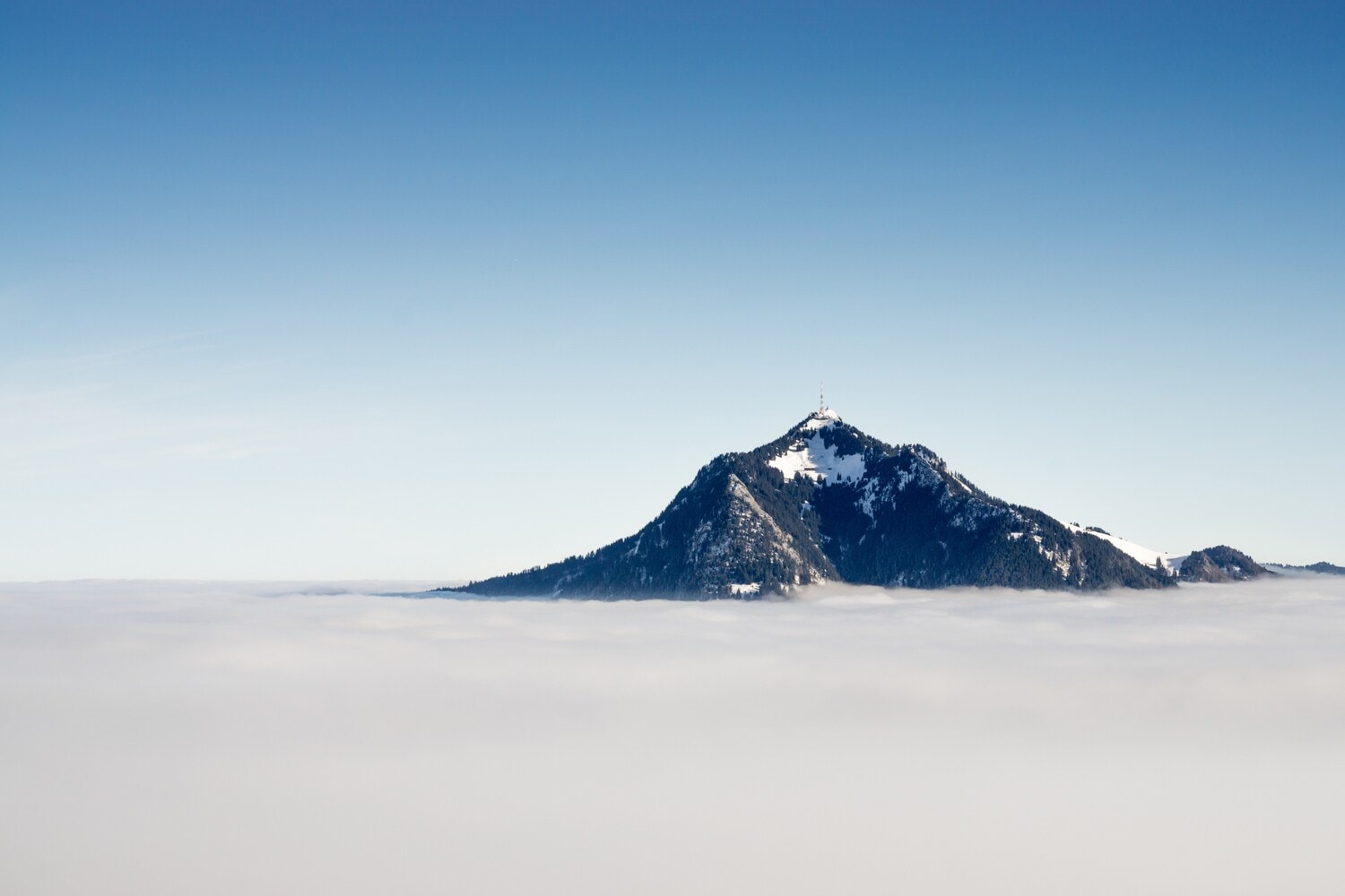 Blick auf den Gipfel des Grünten.