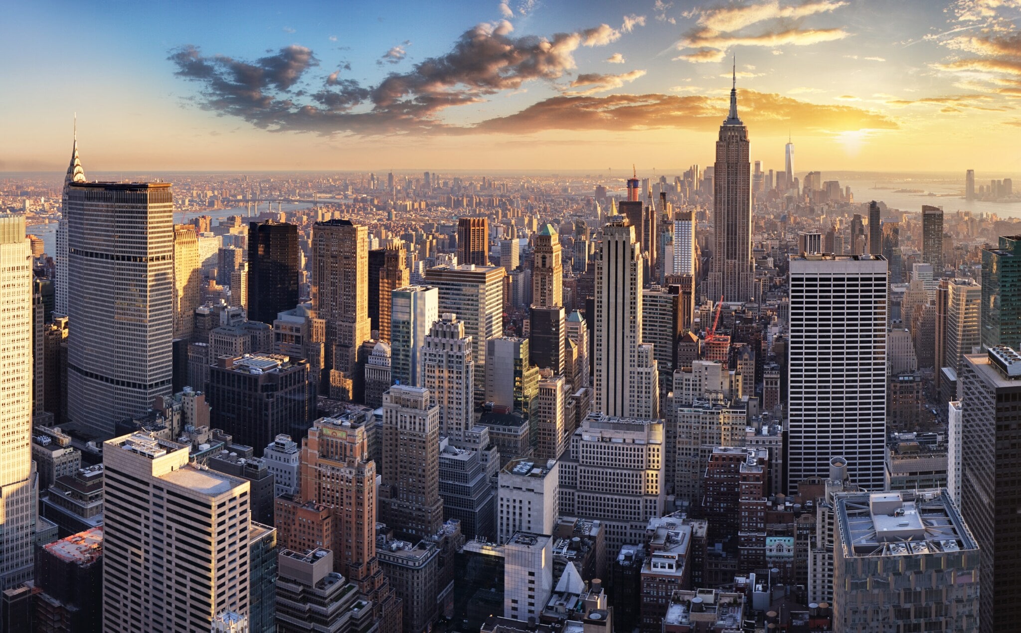 Blick auf die Skyline von New York Blick auf die Skyline von New York
