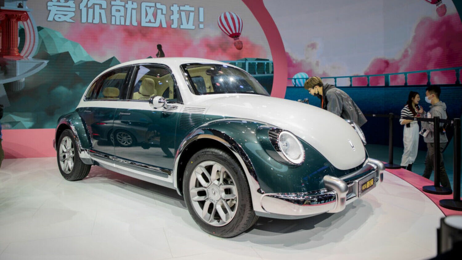 Die elektrische Käfer-Kopie Pengkemao von Ora/Great Wall Motor auf der Automesse Shanghai Die elektrische Käfer-Kopie Pengkemao von Ora/Great Wall Motor auf der Automesse Shanghai