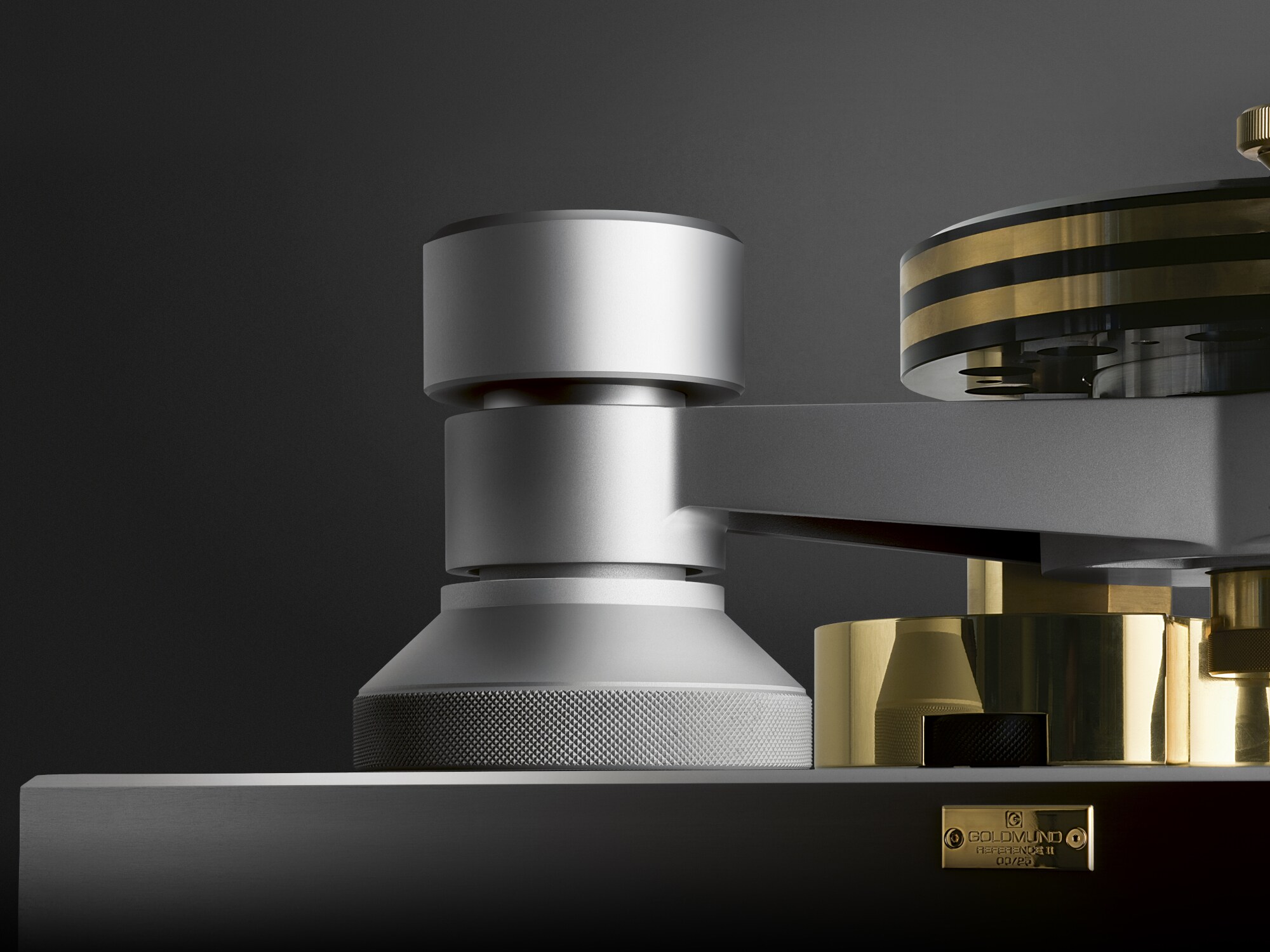 Teilansicht des Plattenspielers Reference II