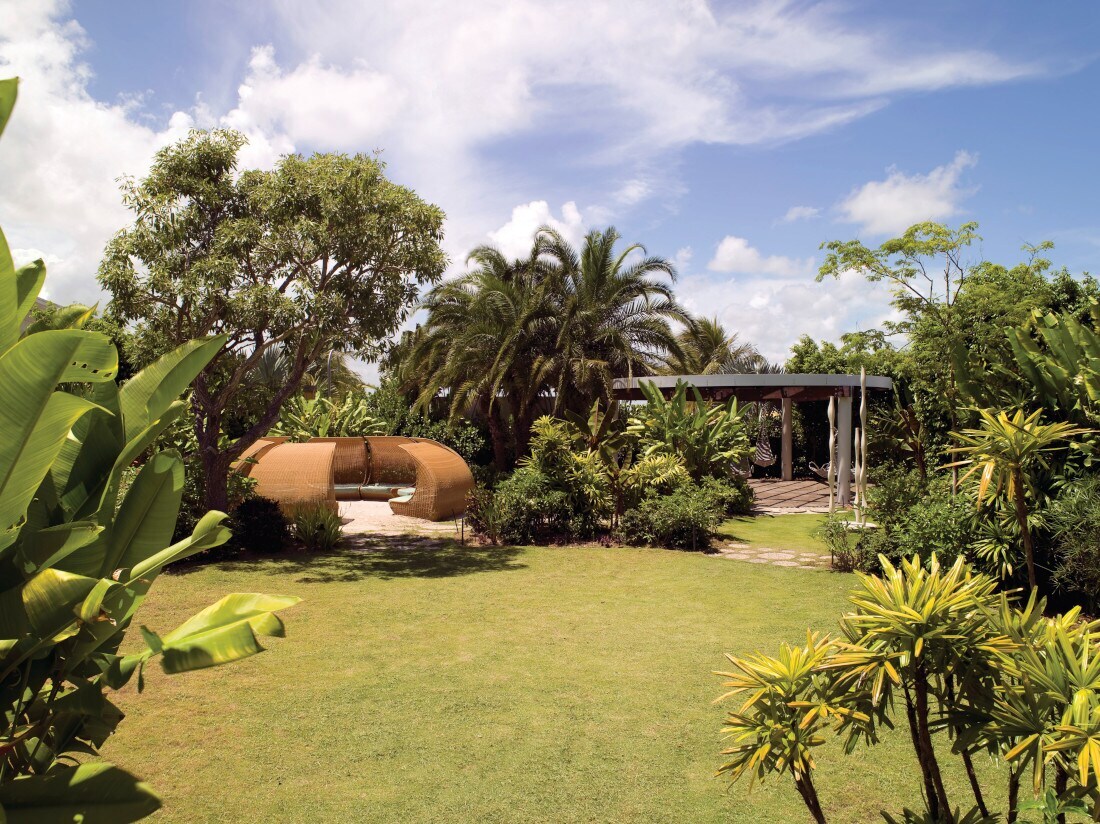 Der Gartenbereich des The Standard Spa Miami Beach.
