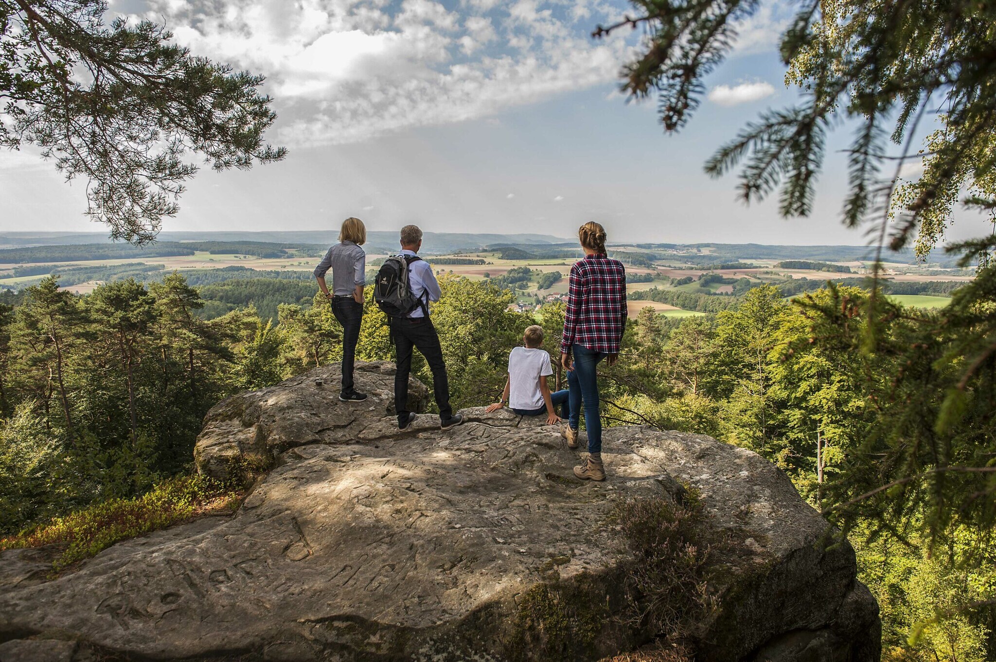 Wanderer auf dem Veitenstein.