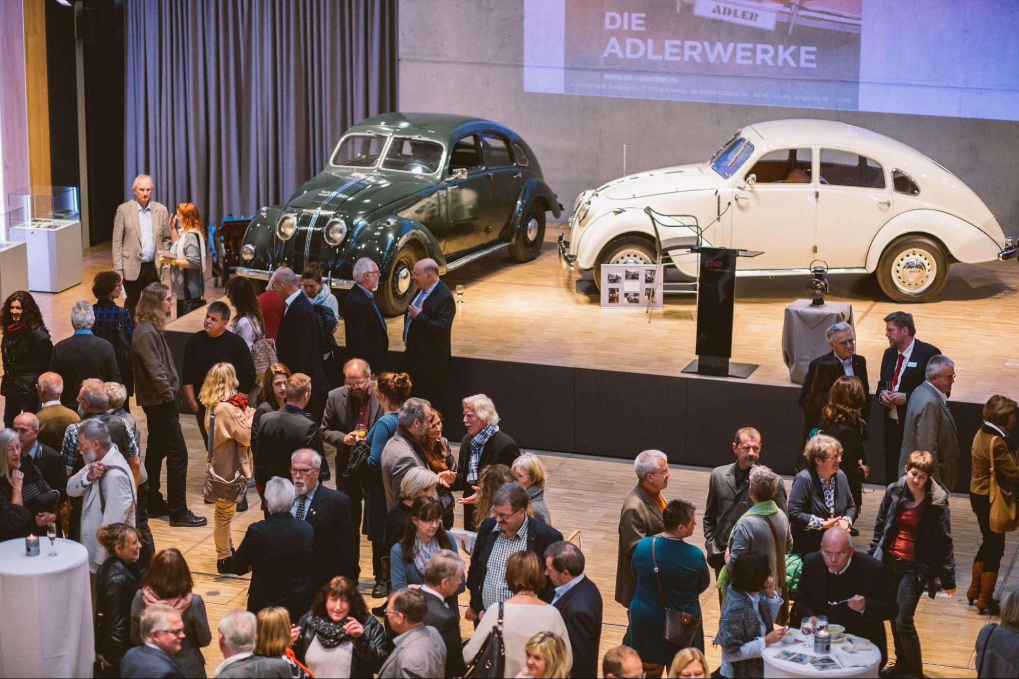 Ausstellungseröffnung im PS.Speicher mit Adler Typ 10