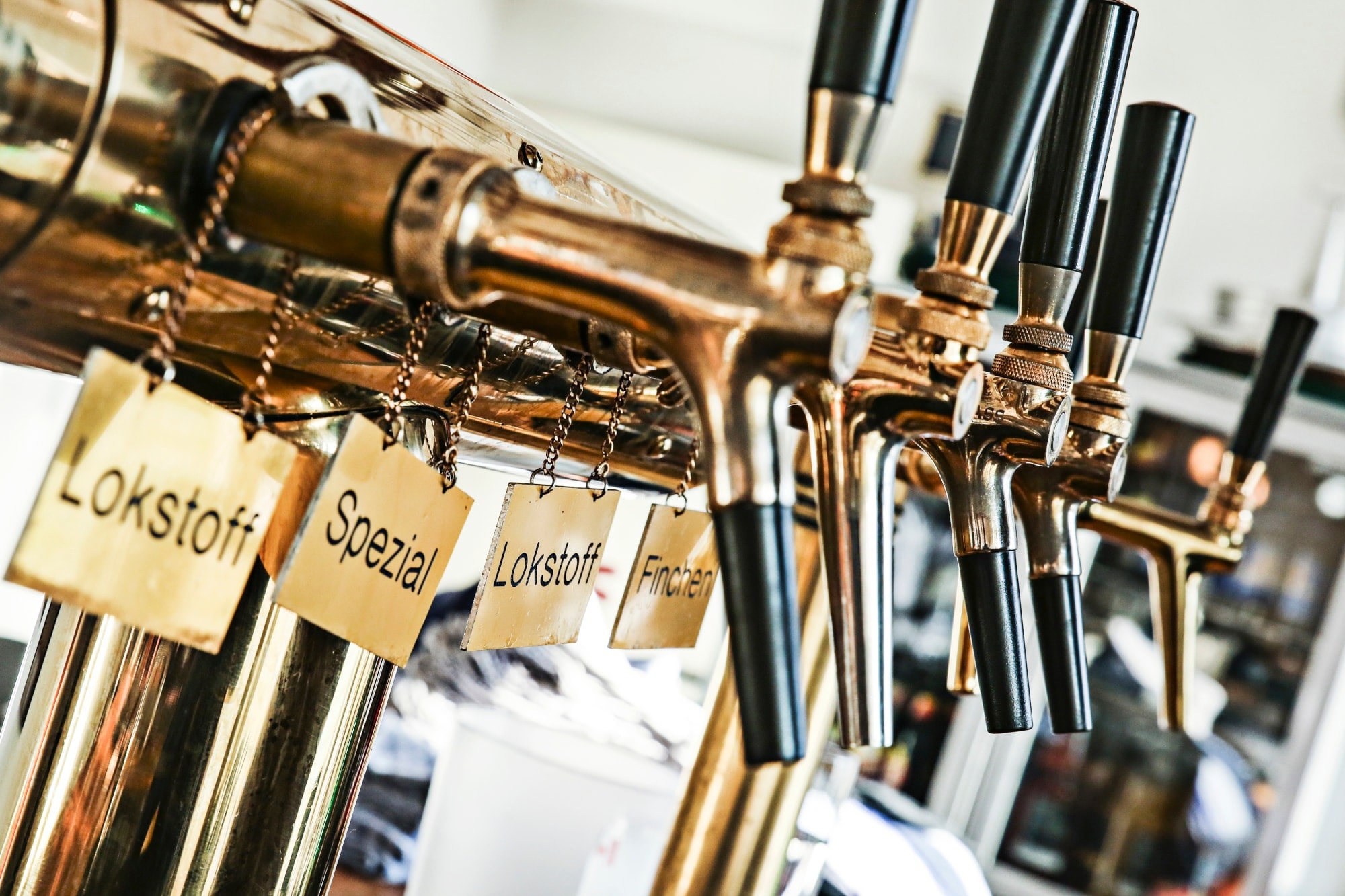 Eine Zapfstation für Biere Eine Zapfstation für Biere