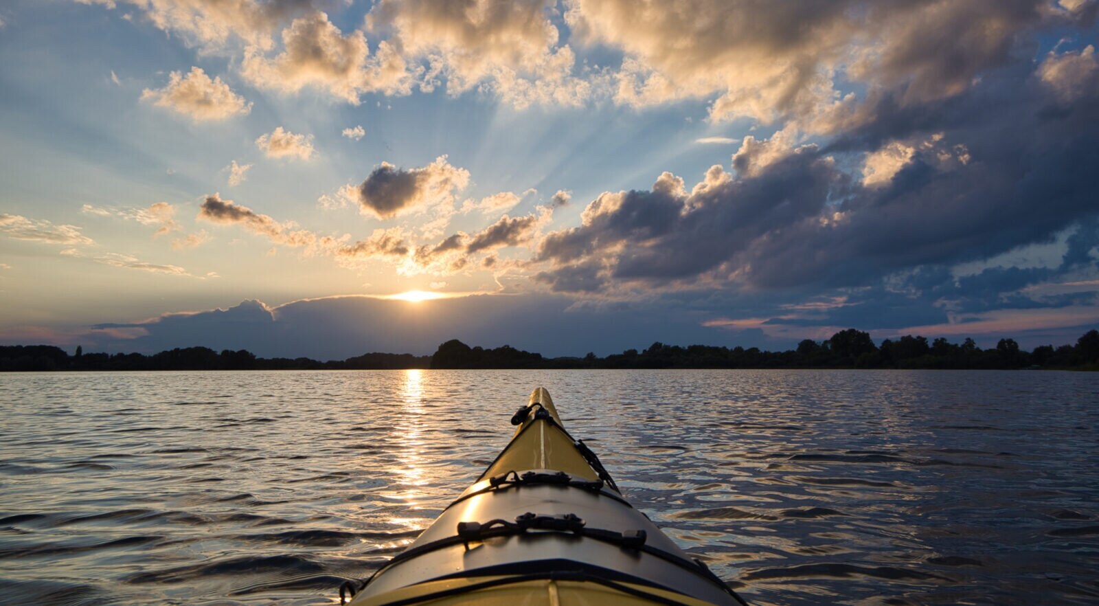 Mit dem Kayak auf dem Plöner See