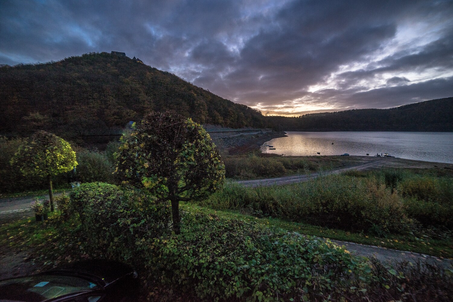 Sonnenuntergang am Edersee