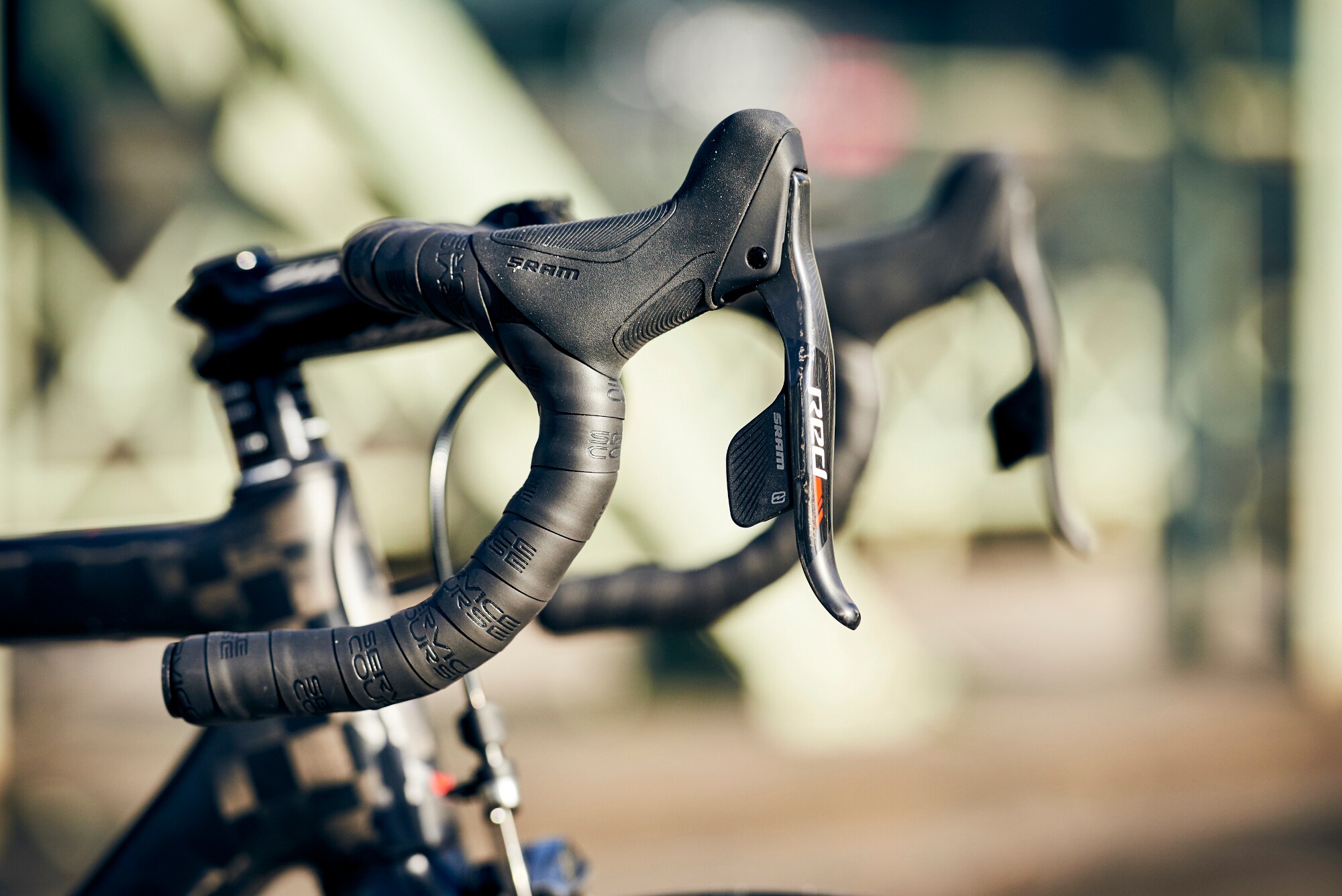 Ein Rennradlenker Ein Rennradlenker