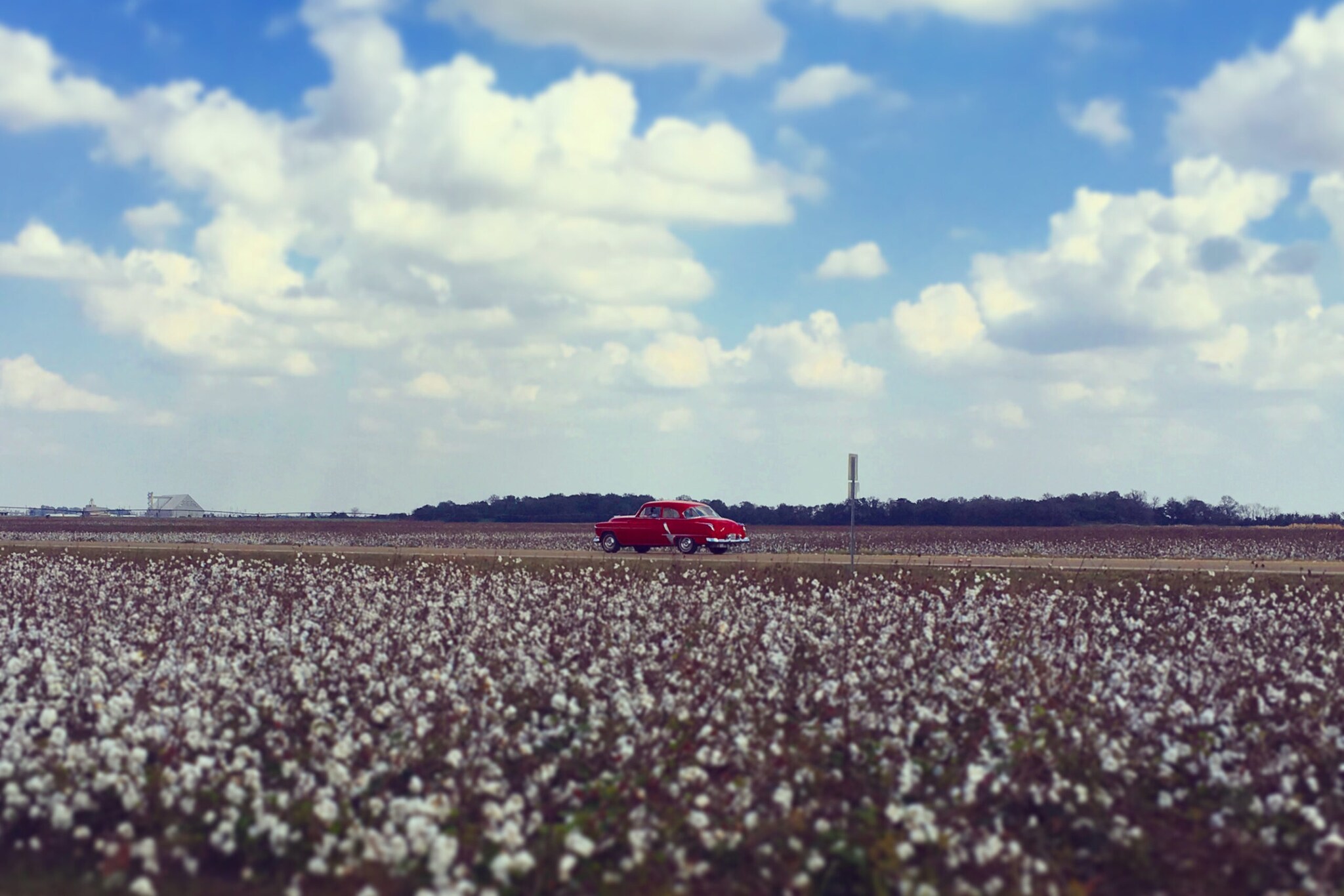 Ein Oldtimer auf der US 61 nahe Clarksdale