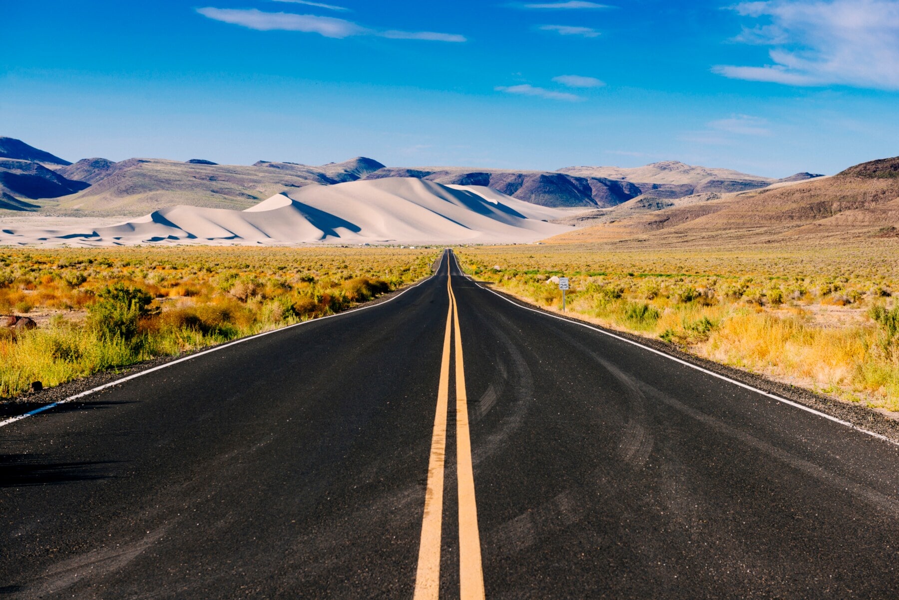 Der Highway 50 in Nevada Der Highway 50 in Nevada