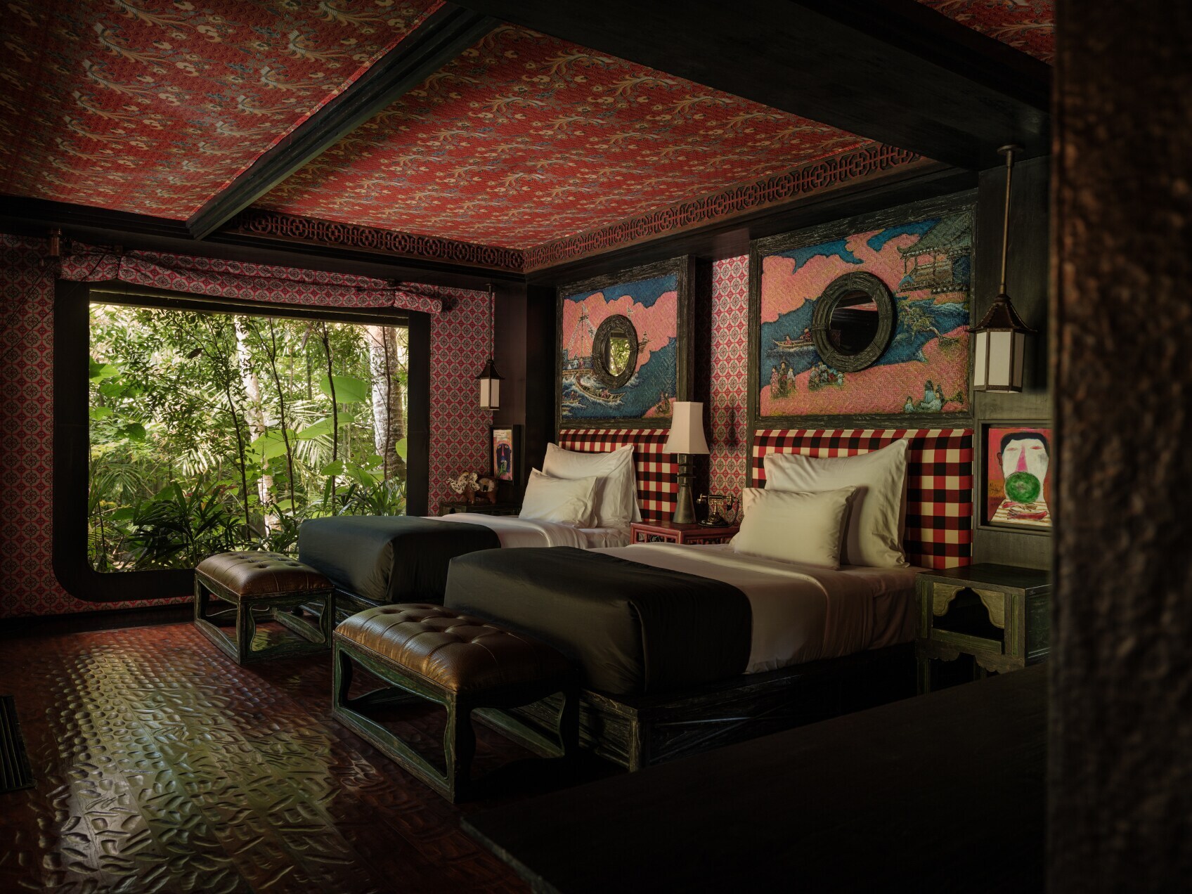 Interieur eines Glamping-Zelts des Capella Ubud Resorts