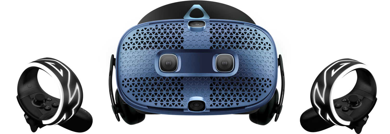 Frontansicht der VR-Brille HTC Vive Cosmos