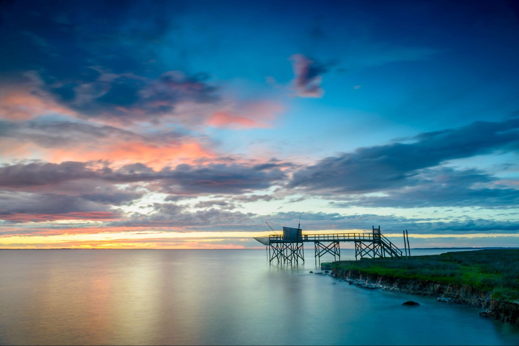 Sonnenuntergang am Atlantik.