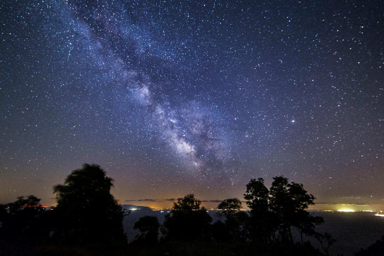 Nachthimmel mit der Milchstraße.
