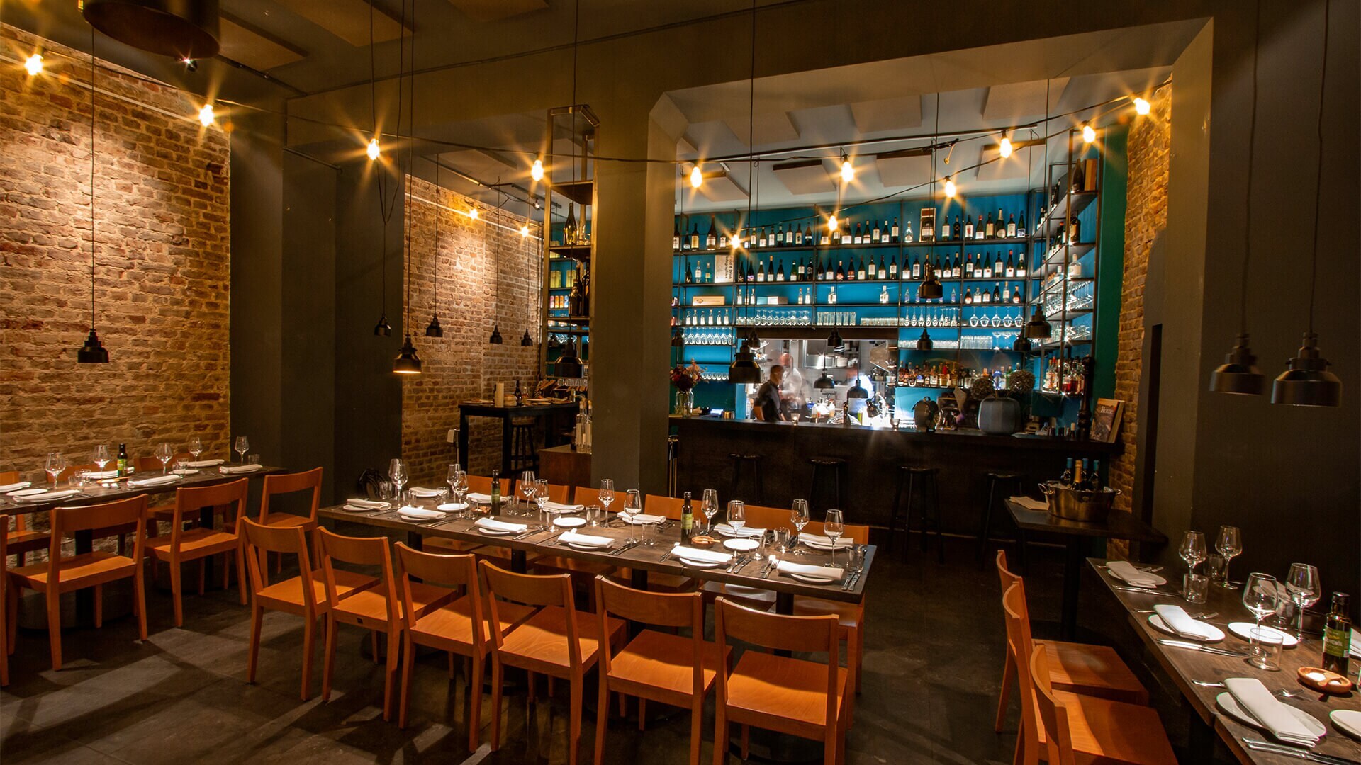 Innenraum des Restaurants Phaedra