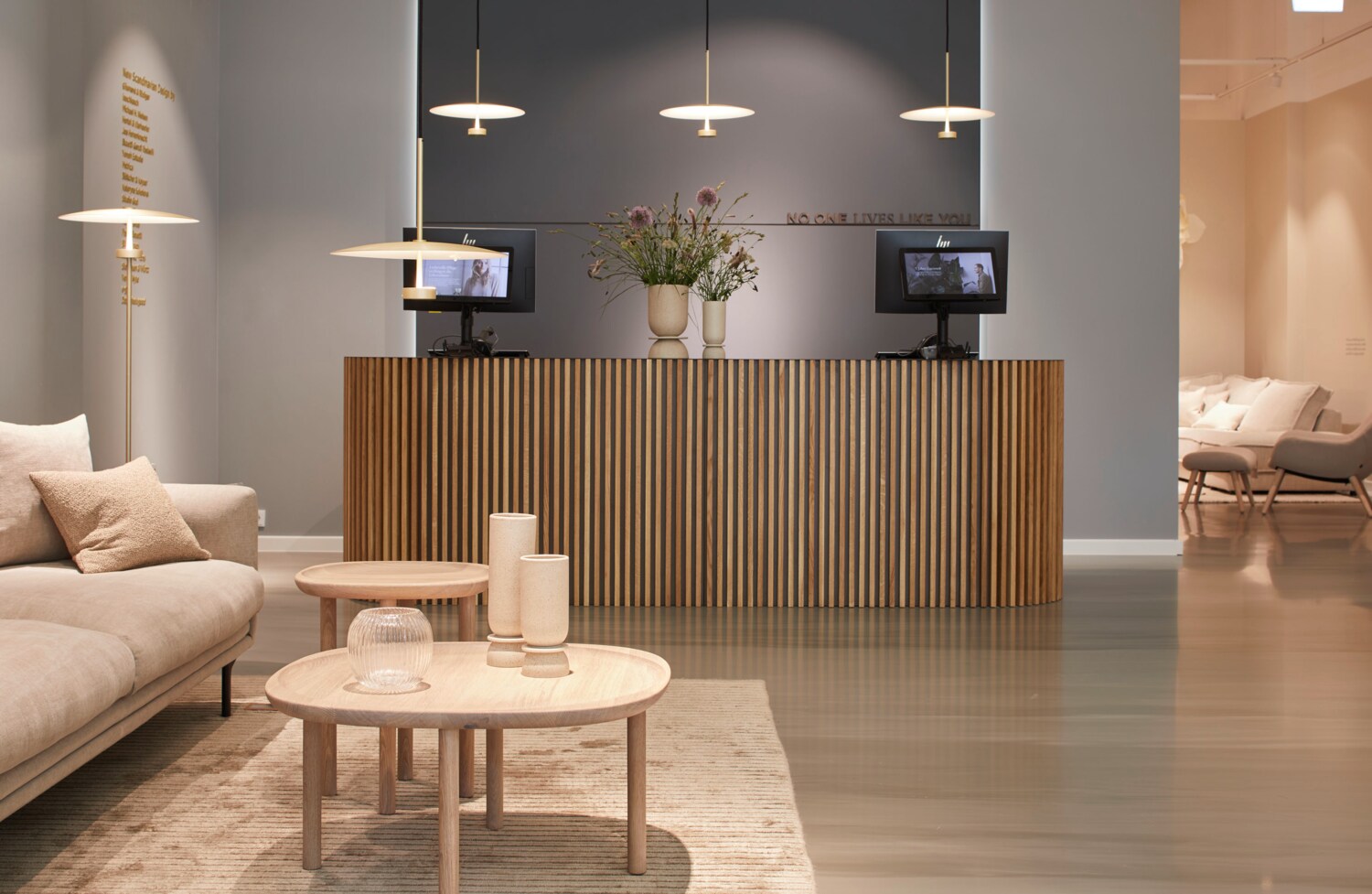 Empfangsbereich im Bolia in Hamburg Empfangsbereich im Bolia in Hamburg