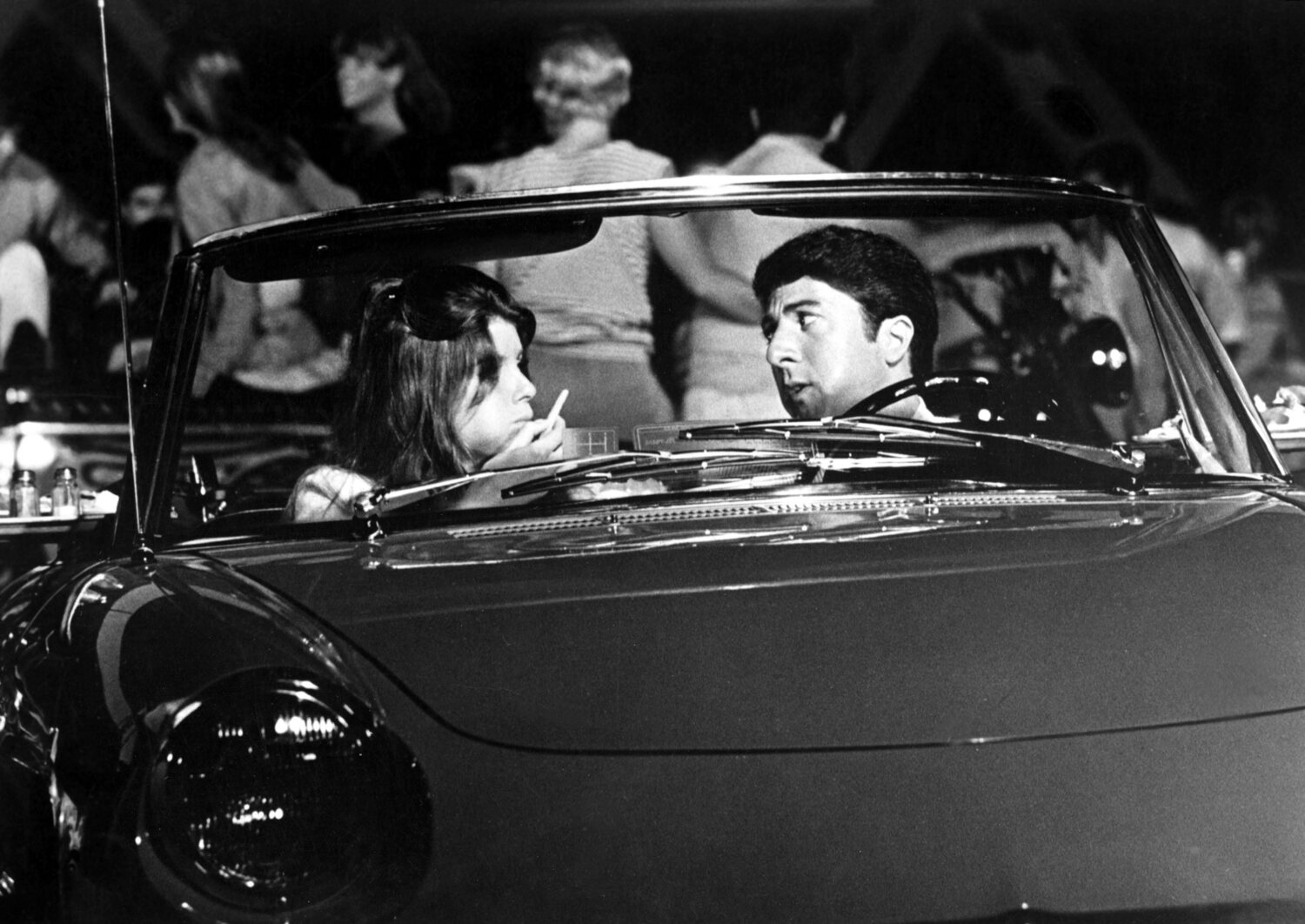 Szene aus dem Film The Graduate mit Katharine Ross und Dustin Hoffman