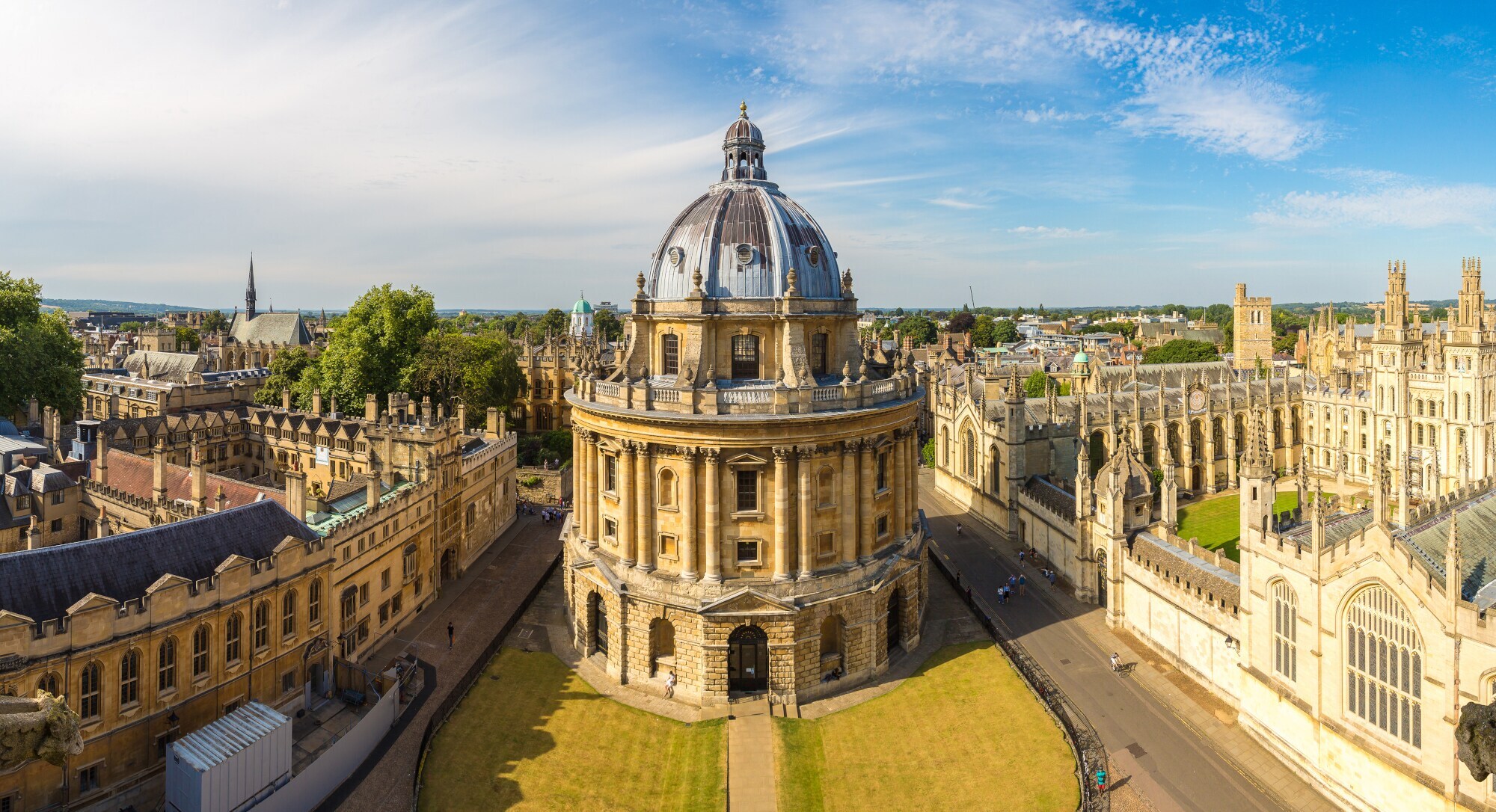 Blick auf den Campus von Oxford