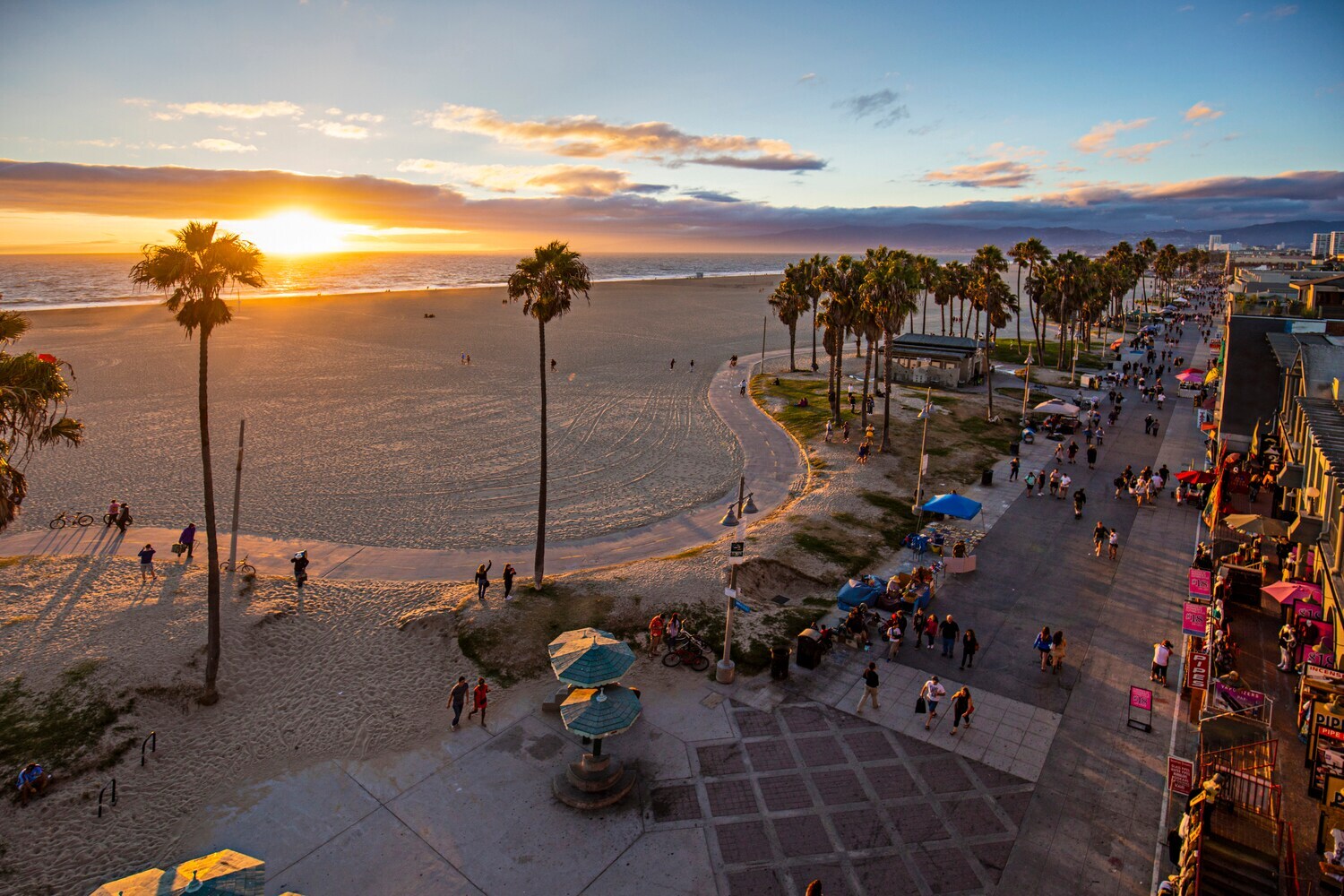 Sonnenuntergang in Venice Beach