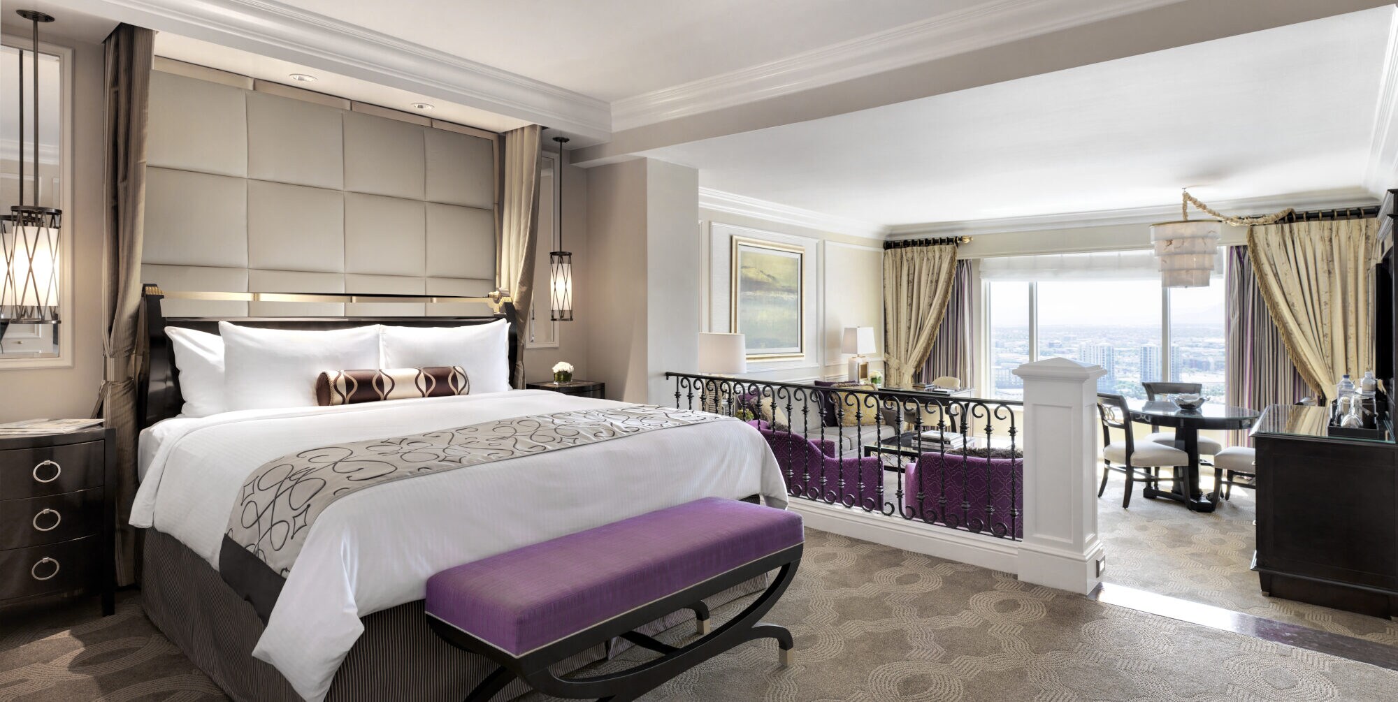 Ein luxuriös eingerichtetes Hotelzimmer des The Venetian Resort Hotels in Las Vegas