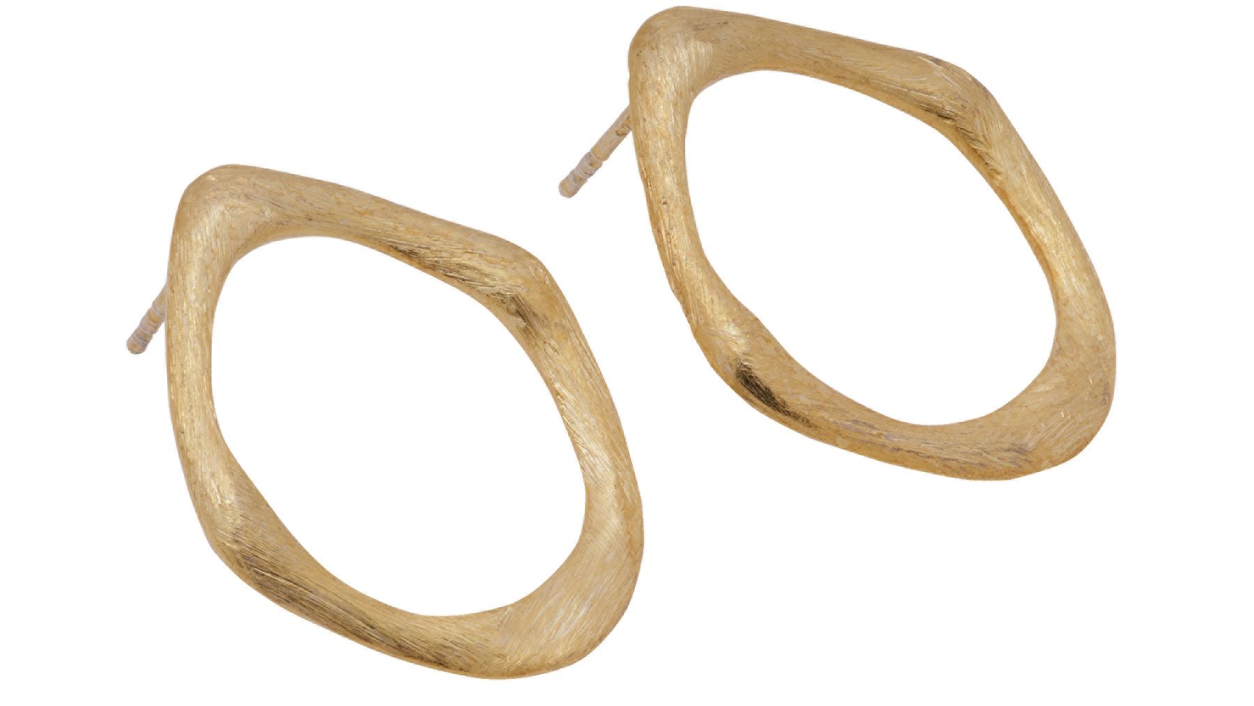 Mattgoldene Ohrringe