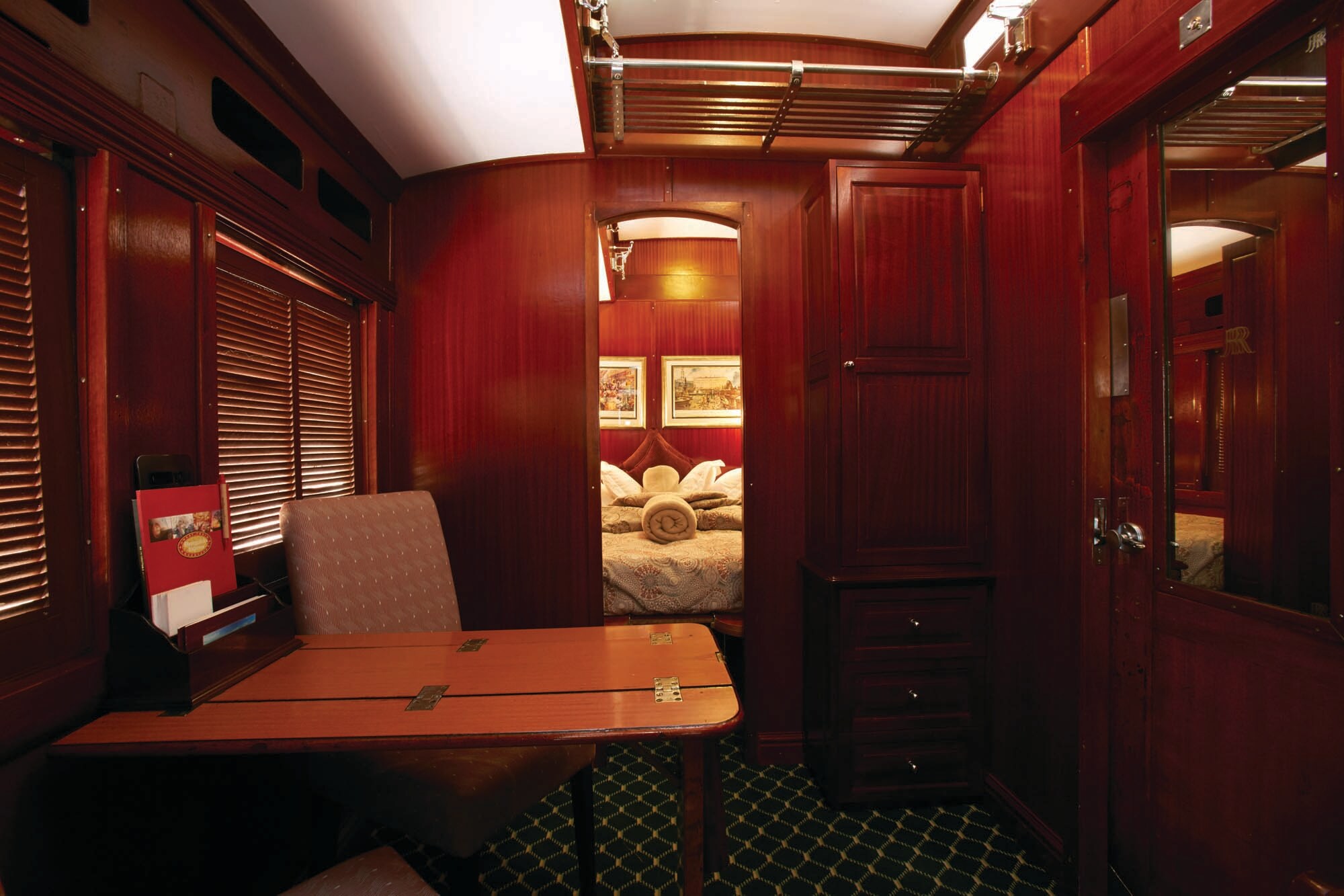 Schlafbereich im Luxuszug