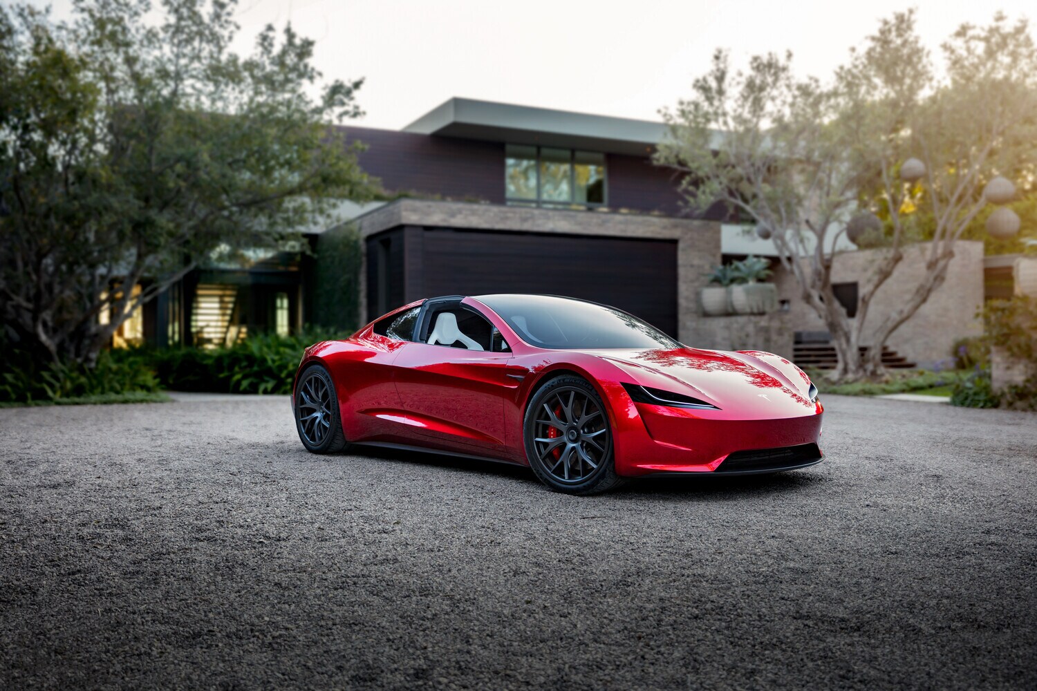 Frontansicht des 2015 angekündigten Tesla Roadster 2.0 Frontansicht des 2015 angekündigten Tesla Roadster 2.0