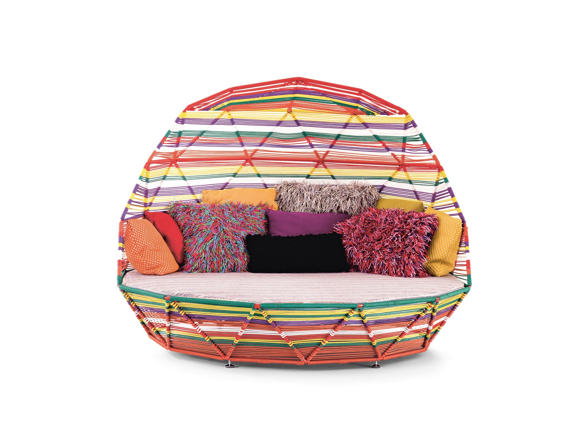 Frontansicht des Gartenbetts Tropicalia