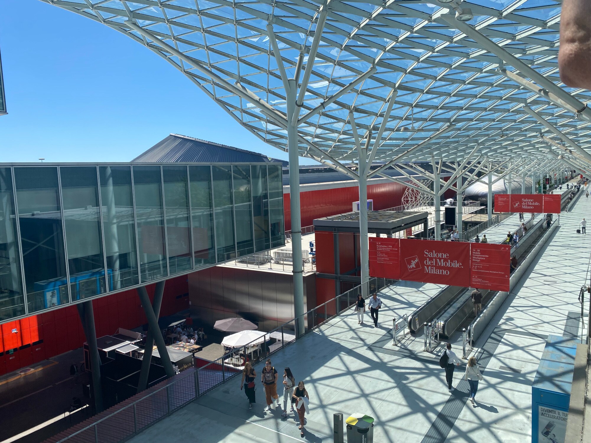 Eingangsbereich der Mailänder Messe Eingangsbereich der Mailänder Messe