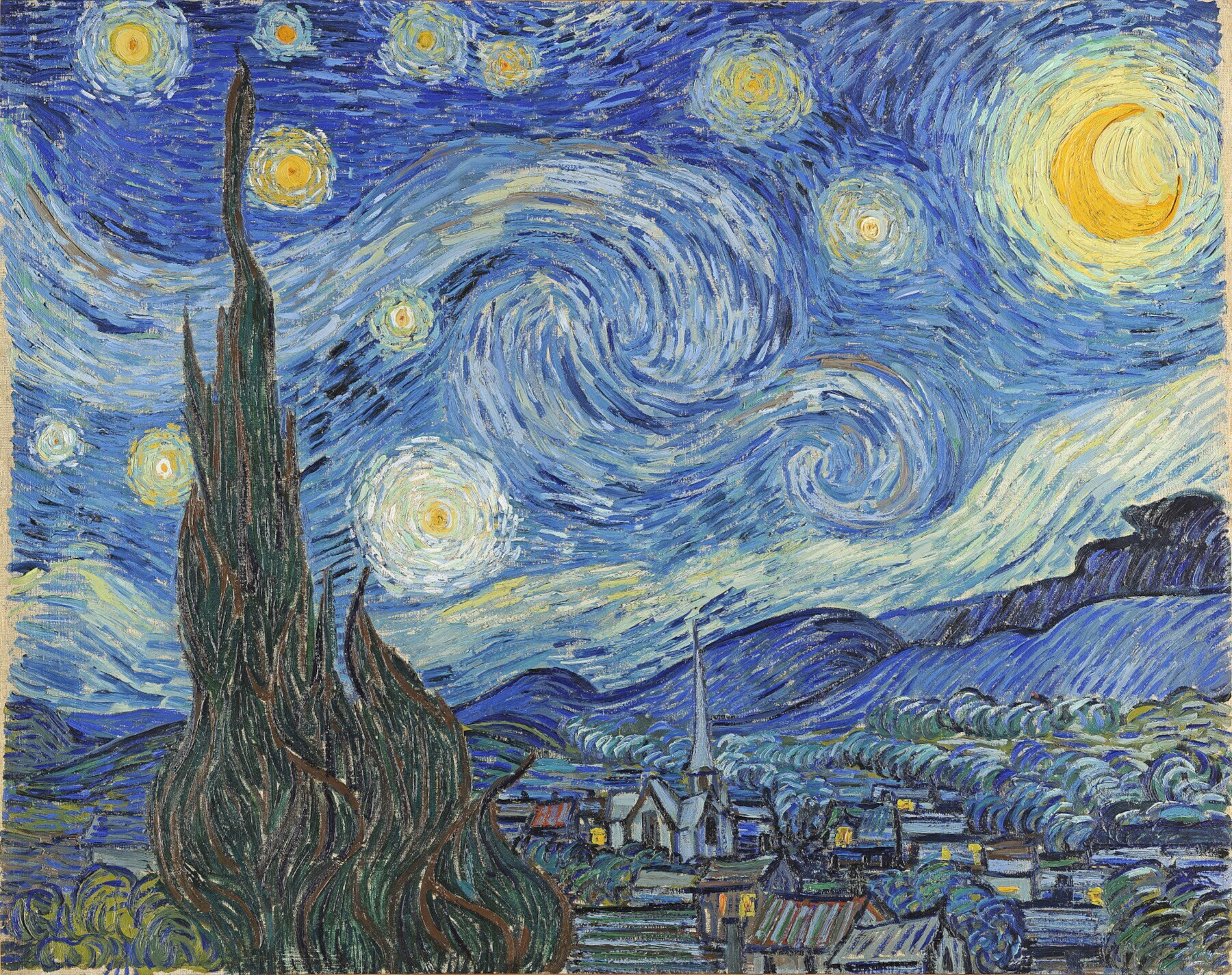 Vincent van Goghs Gemälde „Sternennacht“ Vincent van Goghs Gemälde „Sternennacht“