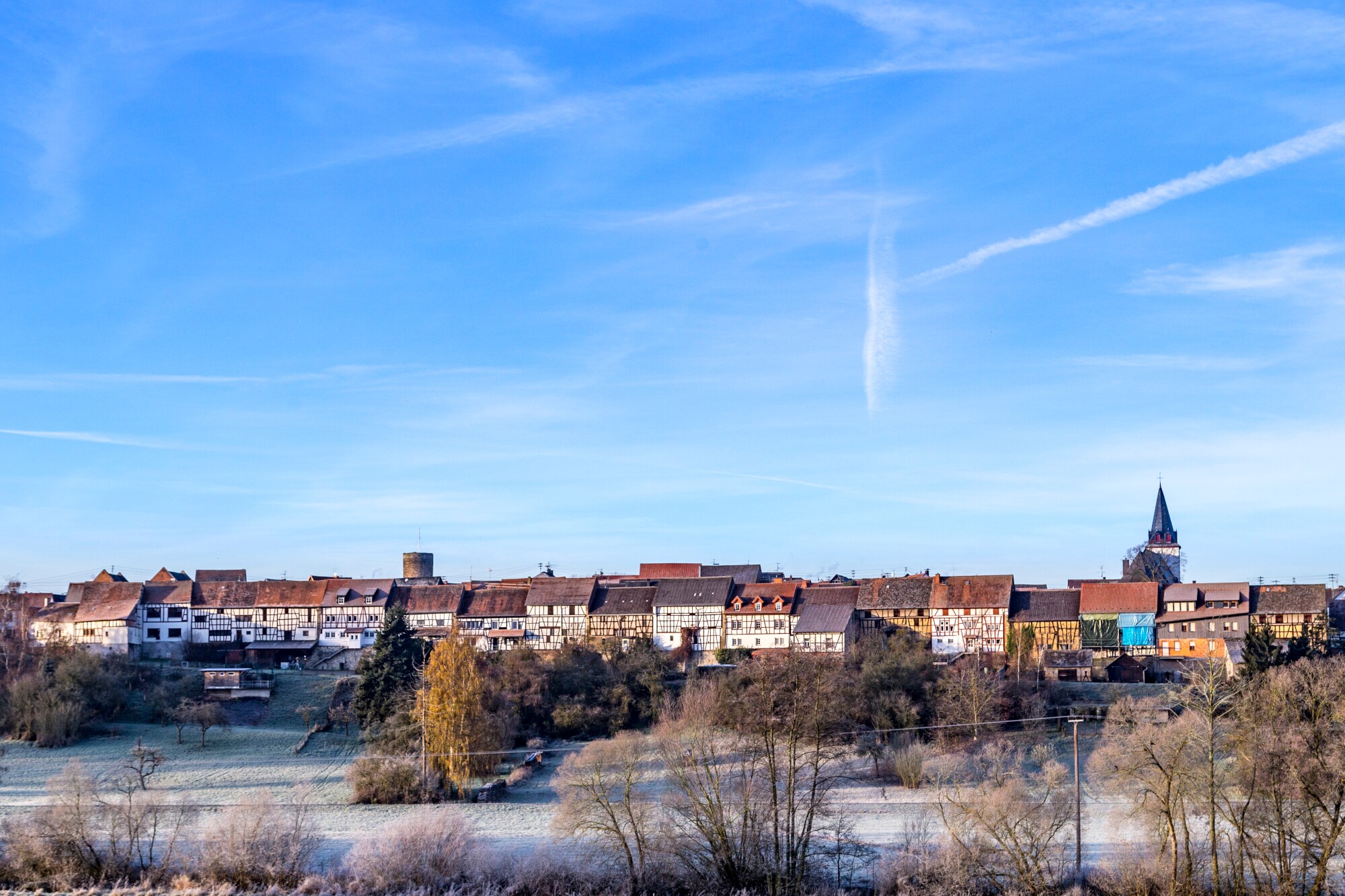 Blick auf eine alte Stadt