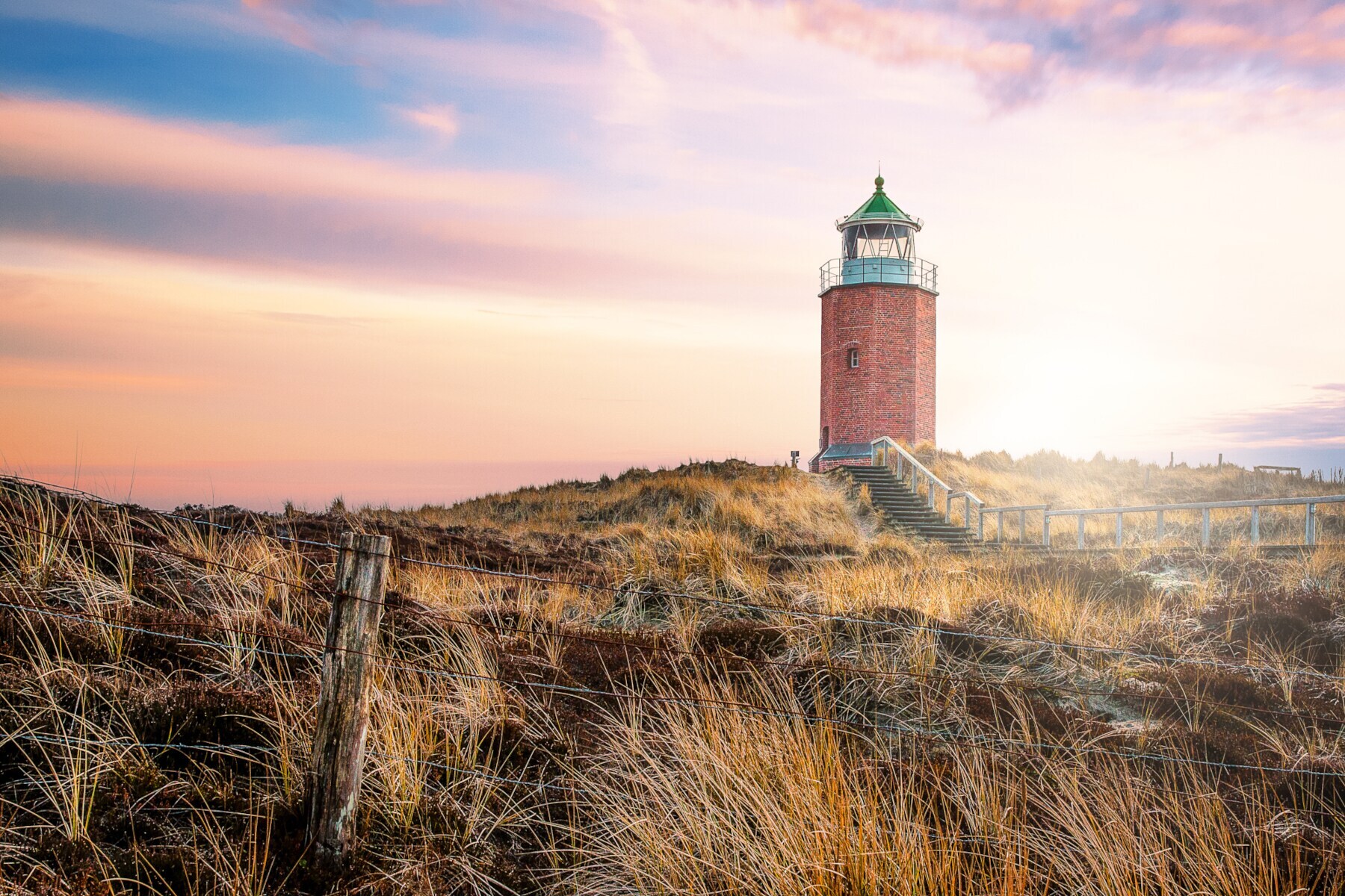 Leuchtfeuer in den Dünen