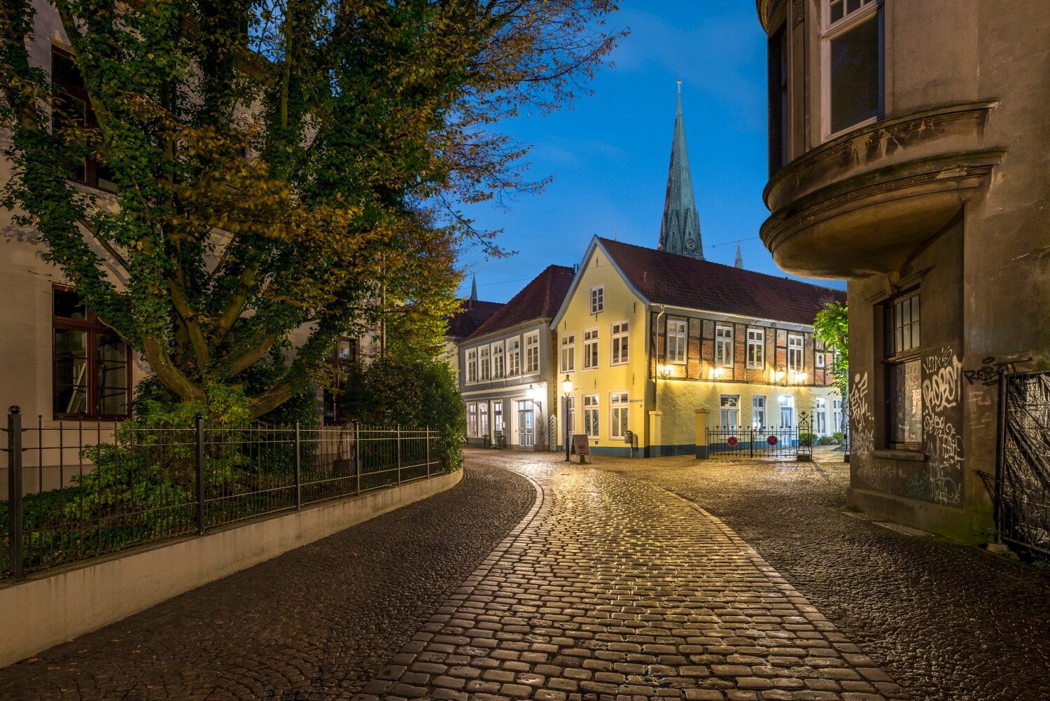 Oldenburger Altstadt am Abend