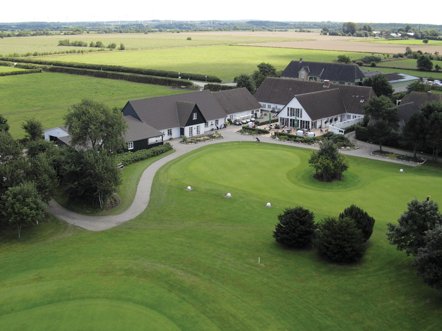 Luftaufnahme vom Golfclub Husumer Bucht