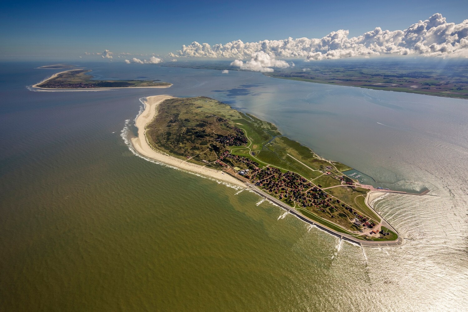 Die Ostfriesische Insel Baltrum von oben Die Ostfriesische Insel Baltrum von oben