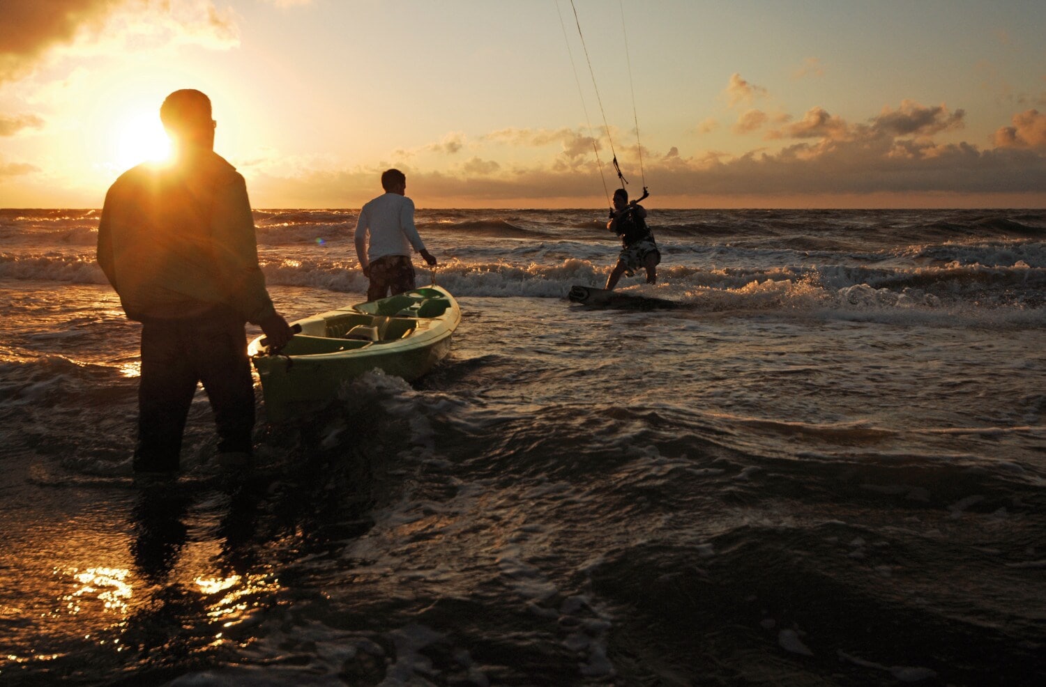 Mit dem Kajak vor einer Ostfriesischen Insel Mit dem Kajak vor einer Ostfriesischen Insel