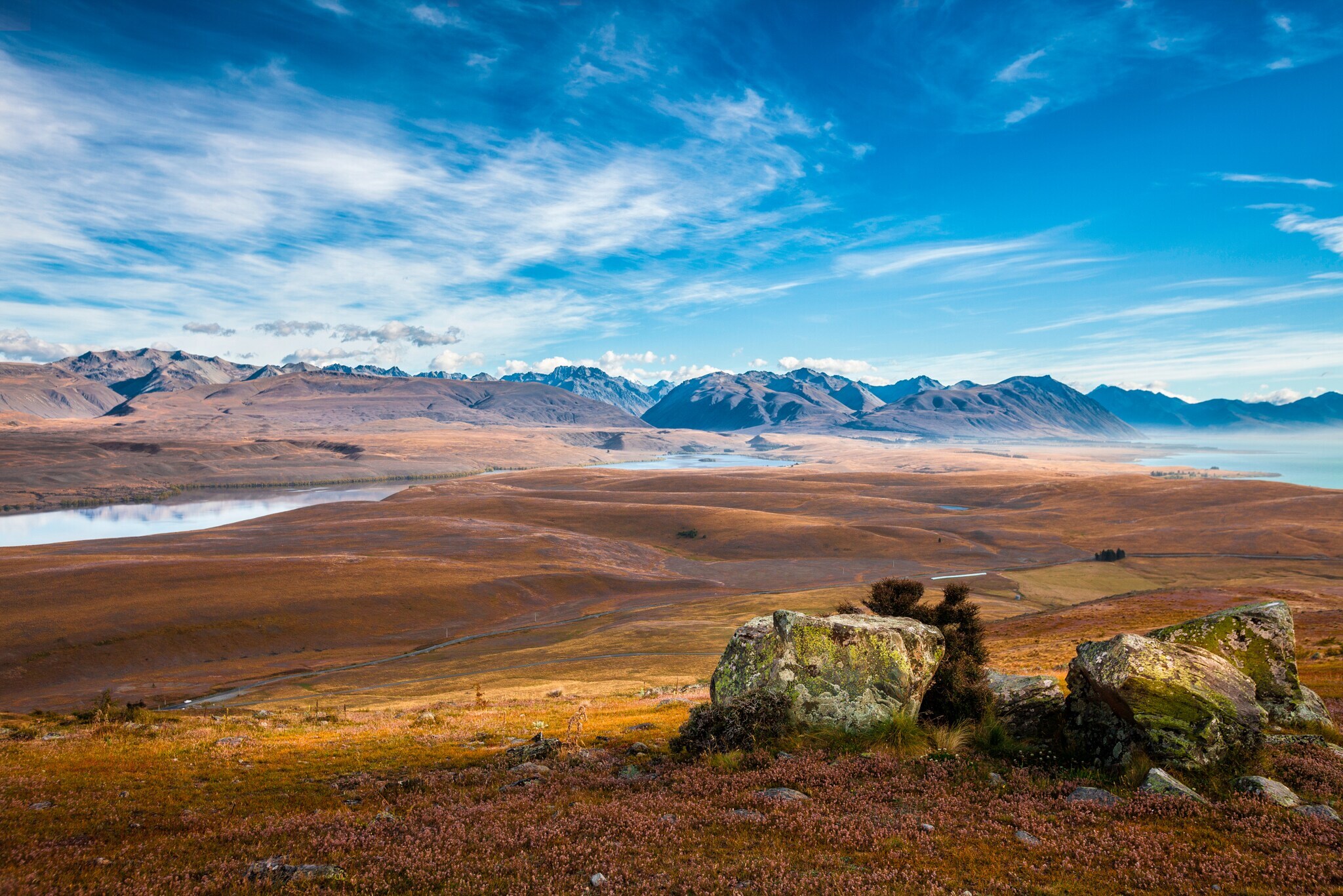 Weite Ebene in Neuseeland