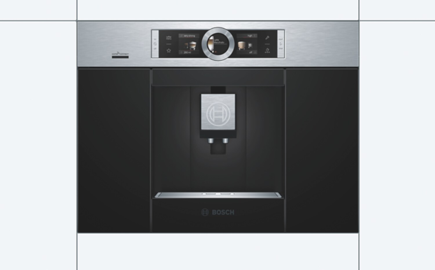 Vorderansicht des Einbaugerätes Bosch CTL636ES6 Serie 8