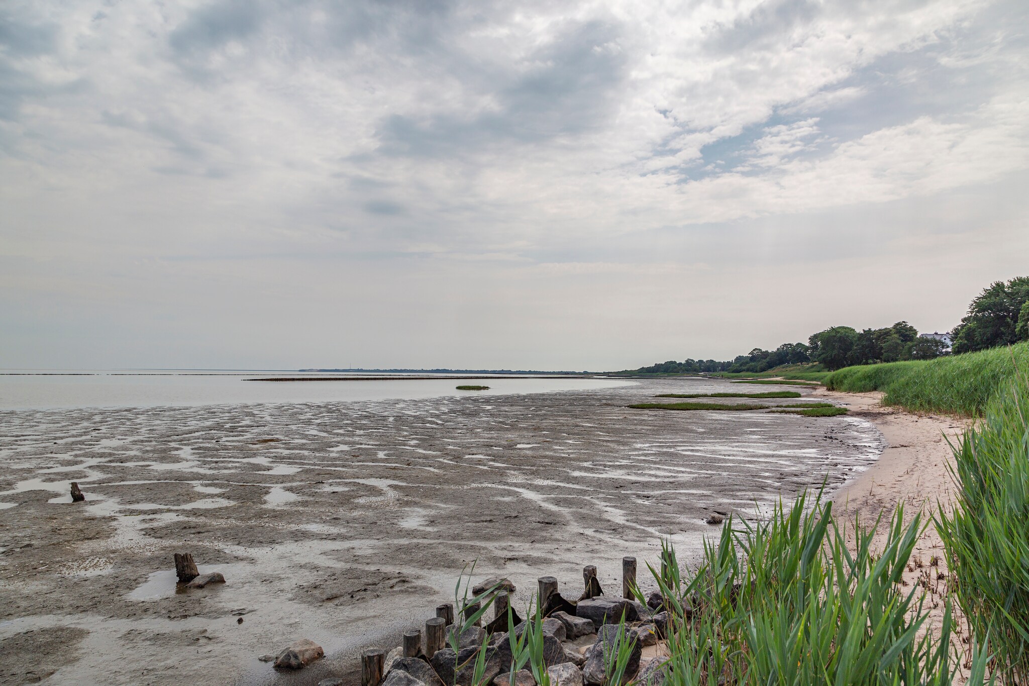 Wattenmeer in Braderup auf Sylt bei Ebbe