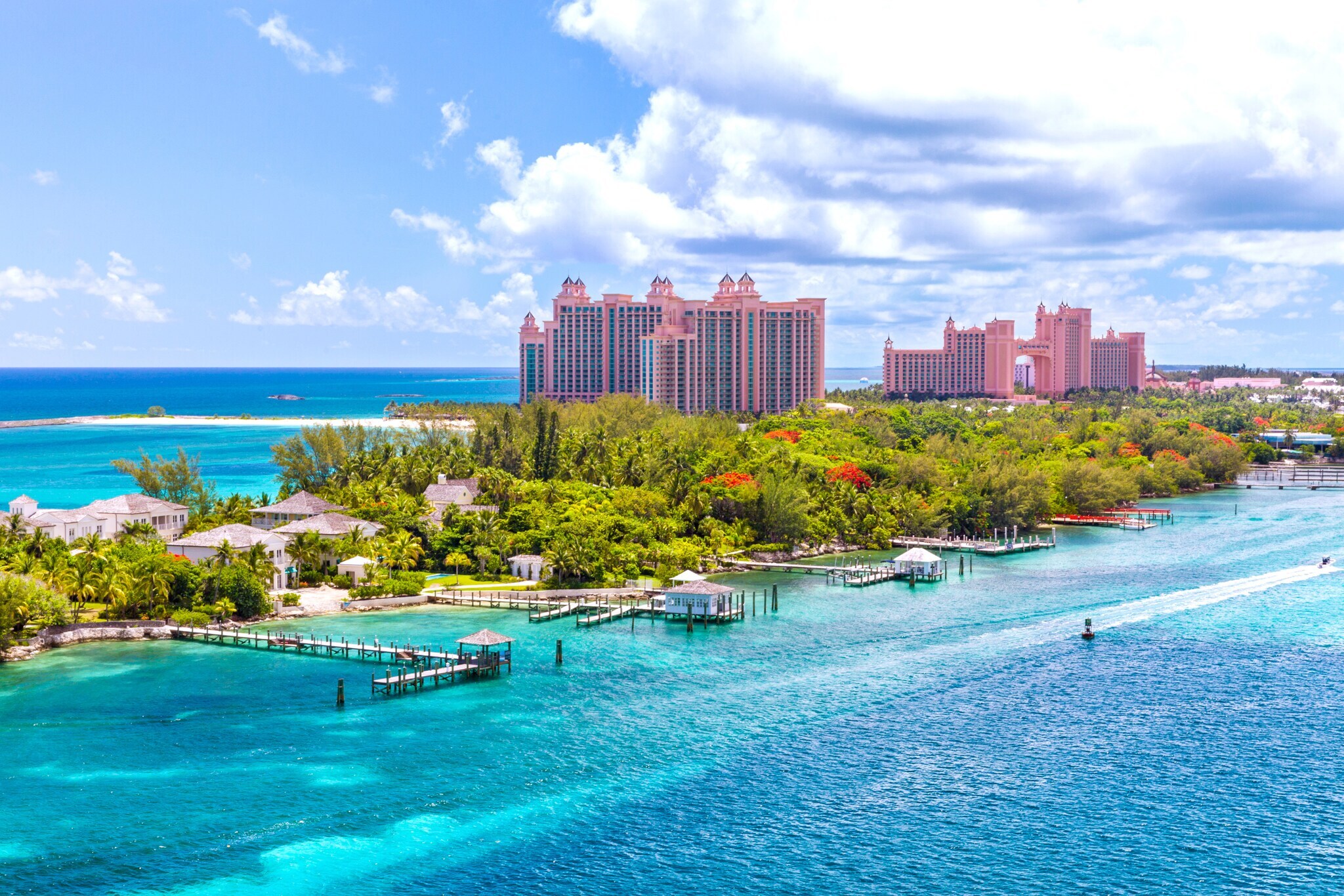 Luftaufnahme von Nassau auf den Bahamas