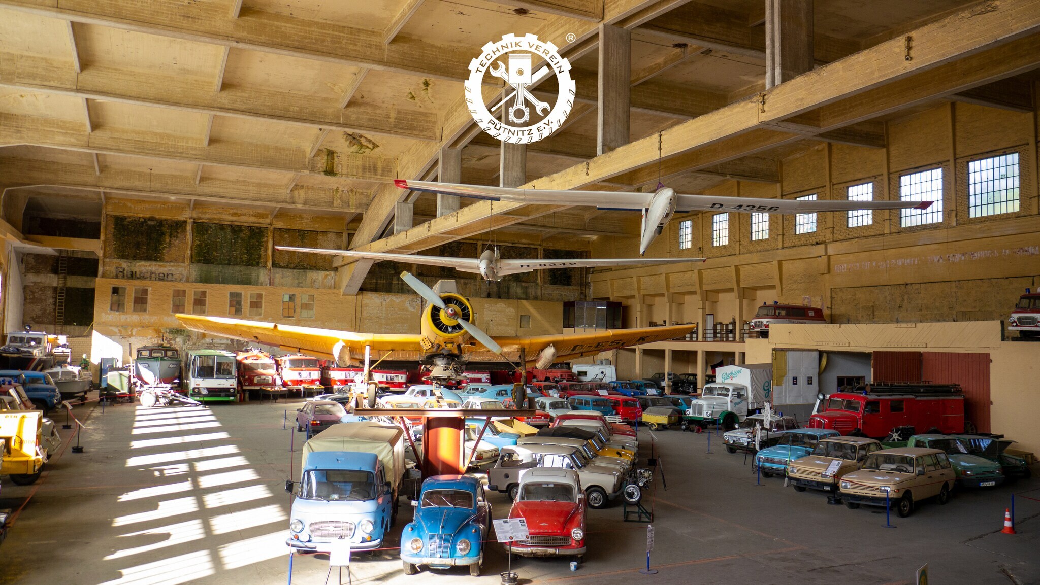 Blick in die Halle eines Museums