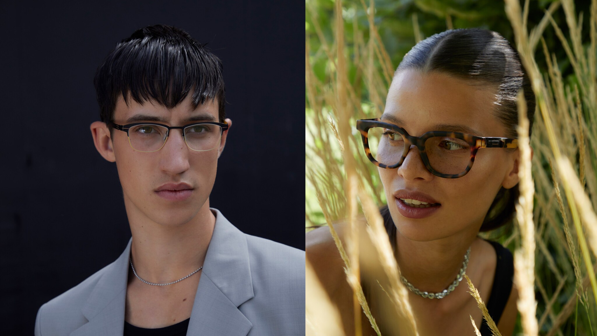 Zwei Personen, die Brille tragen