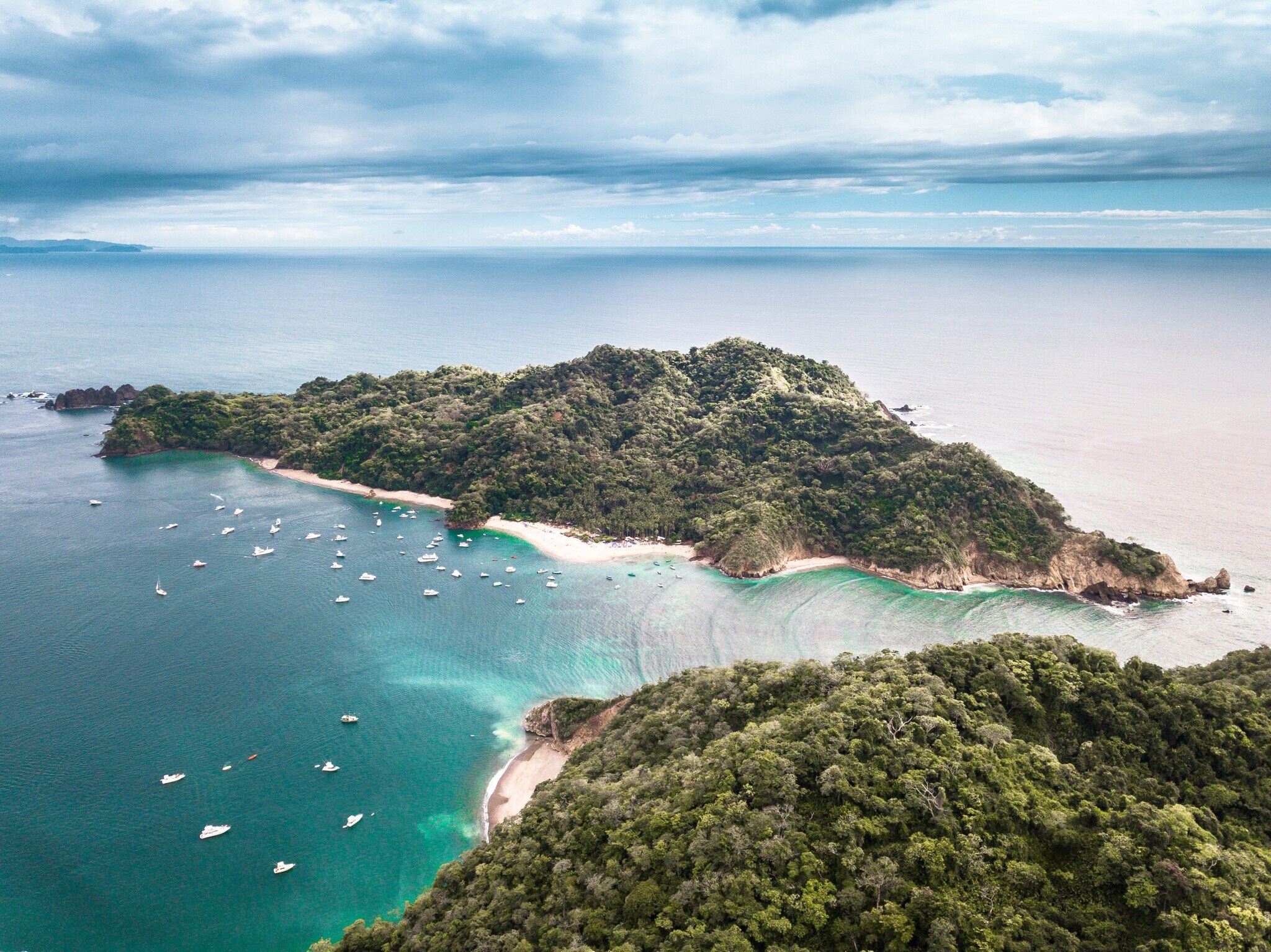 Luftaufnahme der Isla Tortuga in Costa Rica