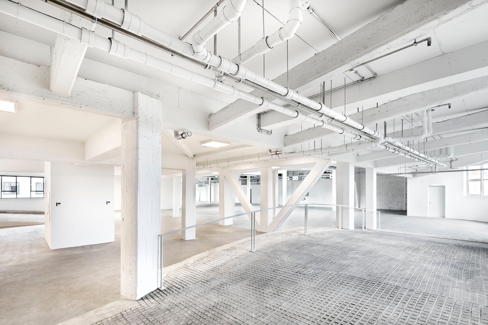 Eine leere Eventfläche im stilwerk KantGaragen